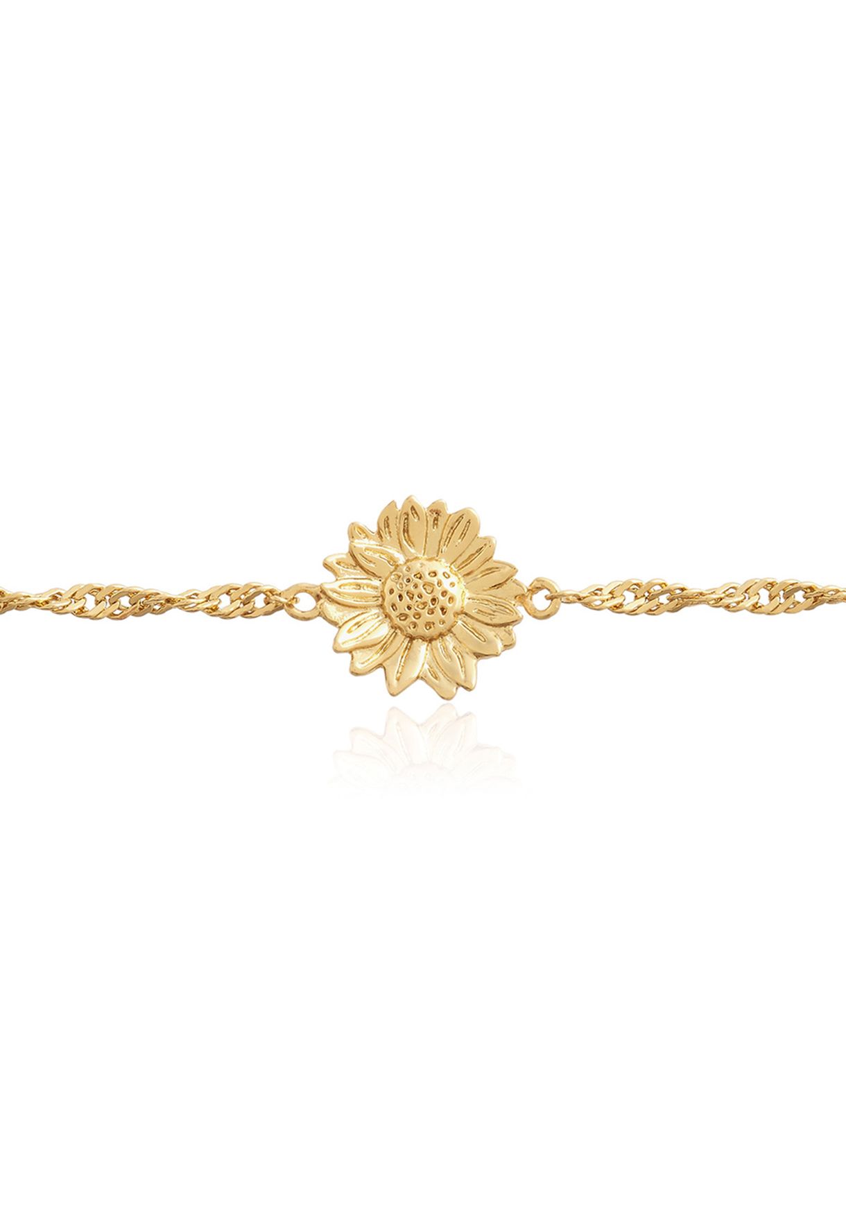 Sunflower Hand Chain Bracelet