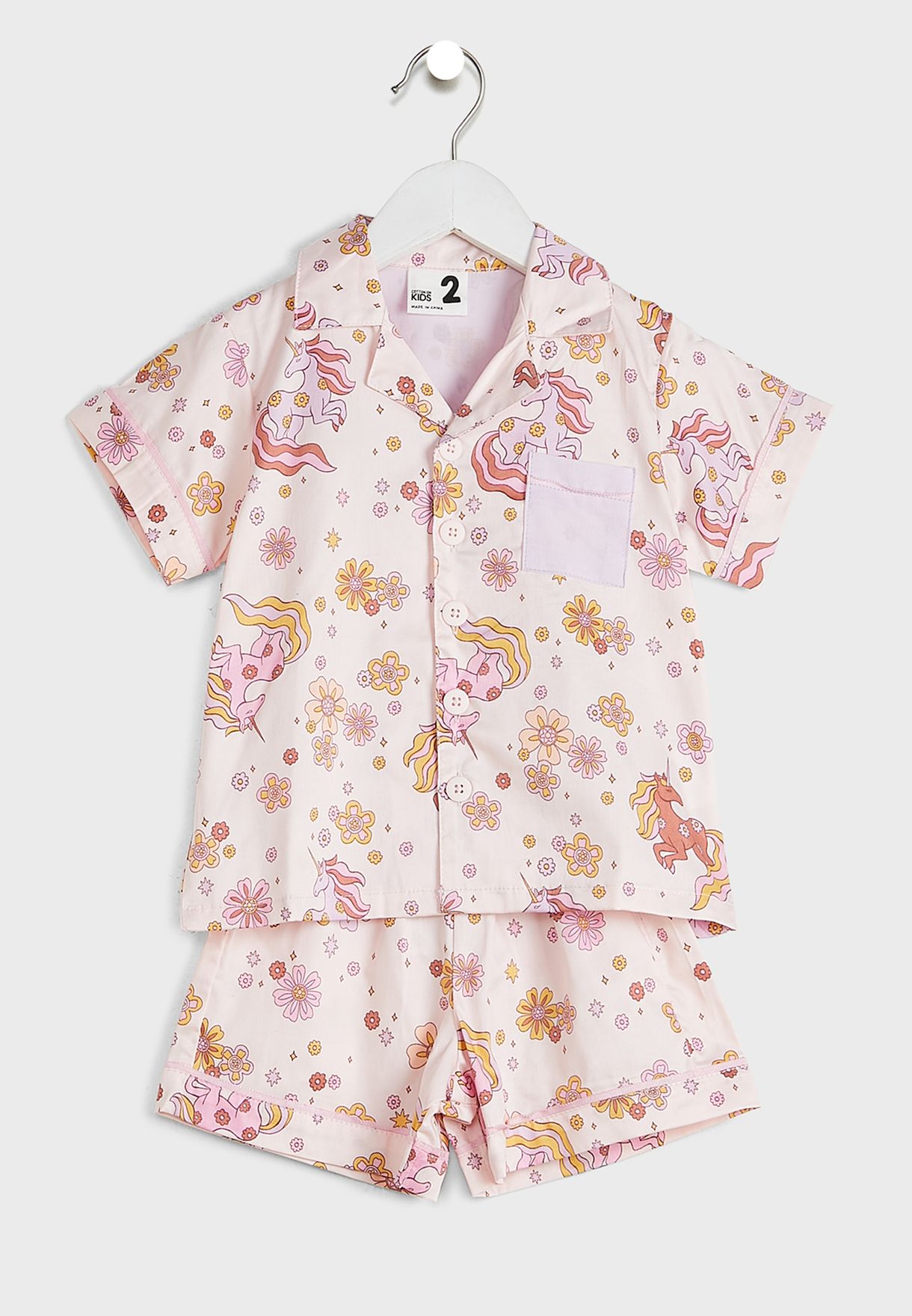 Kids Floral Print Pyjama Set