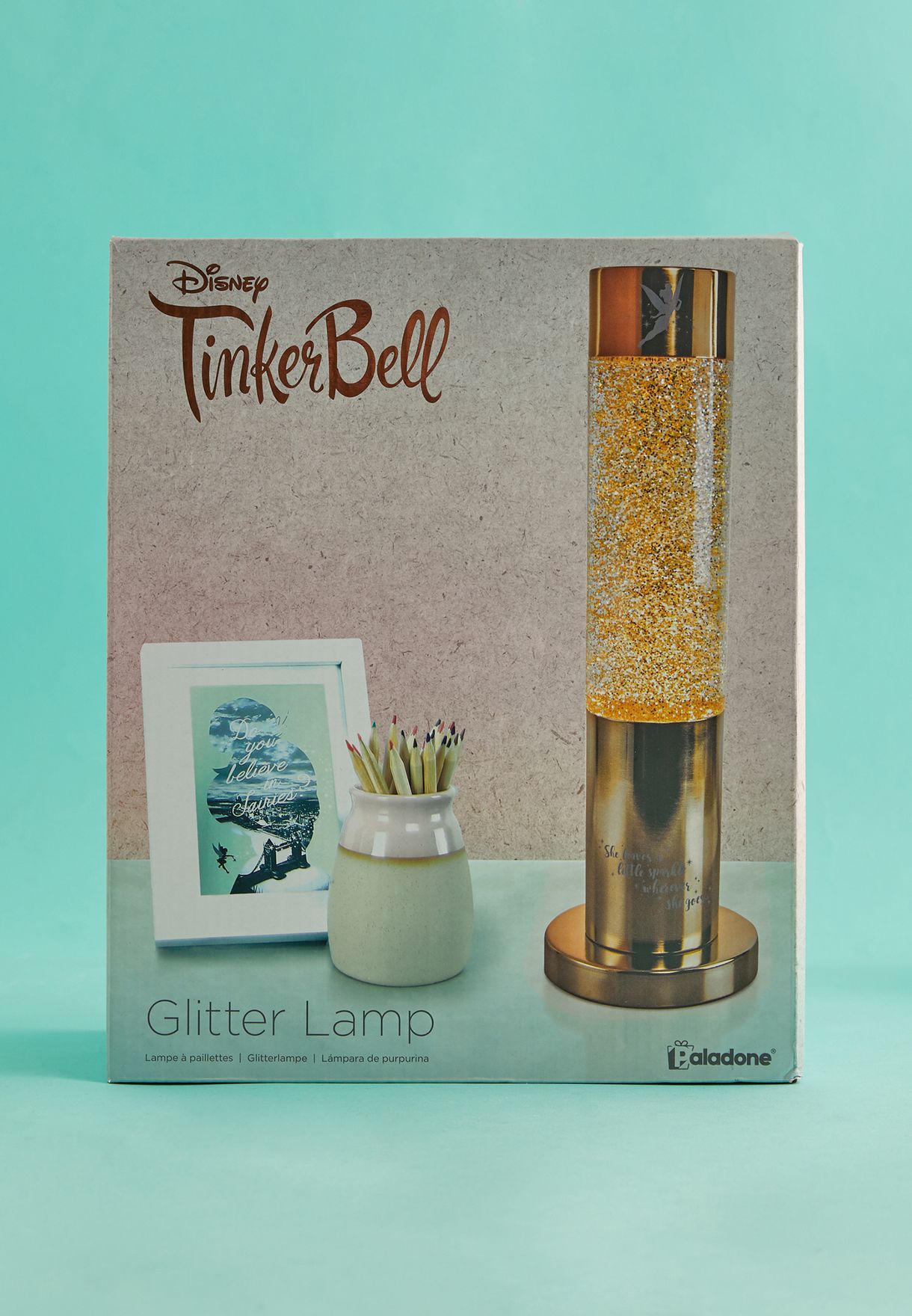 Tinker Bell Glitter Lamp