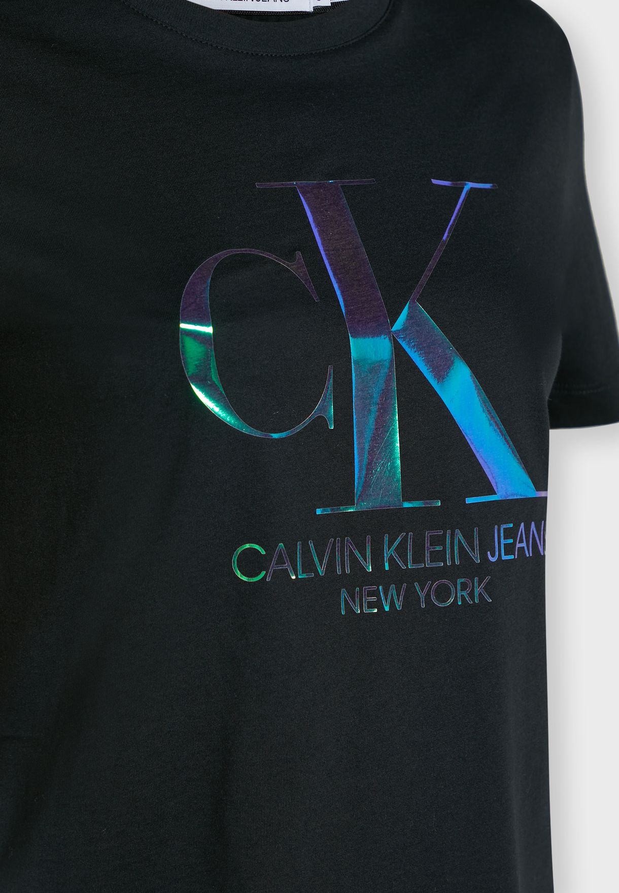 calvin klein iridescent t shirt