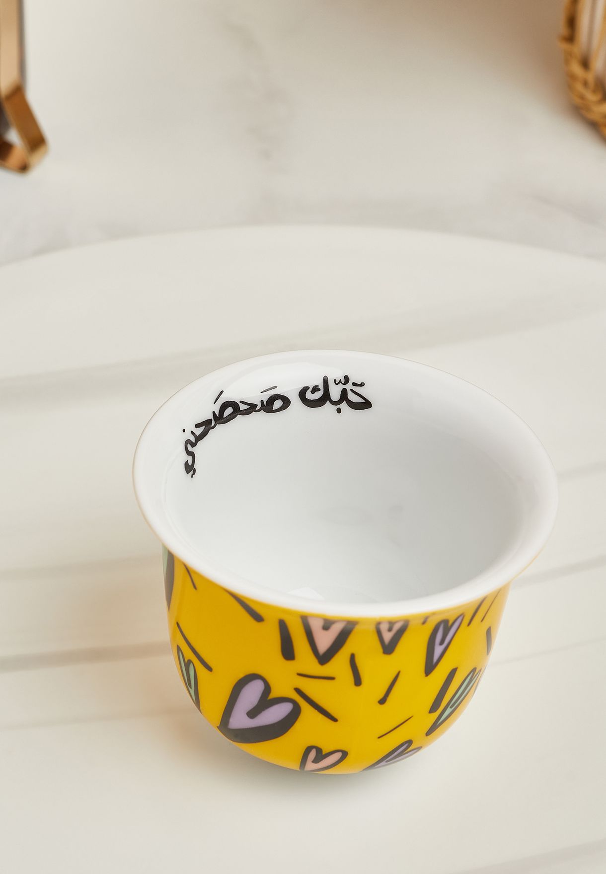 فنجان قهوة عربية حبك