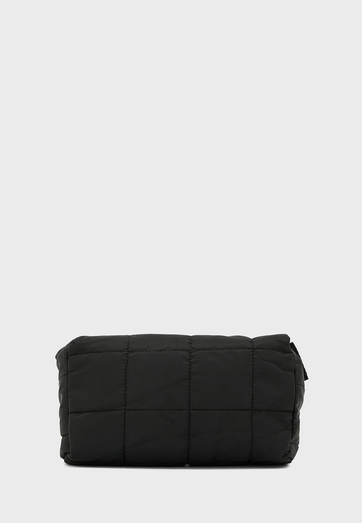 Quilted Nylon Cross Body Bag 