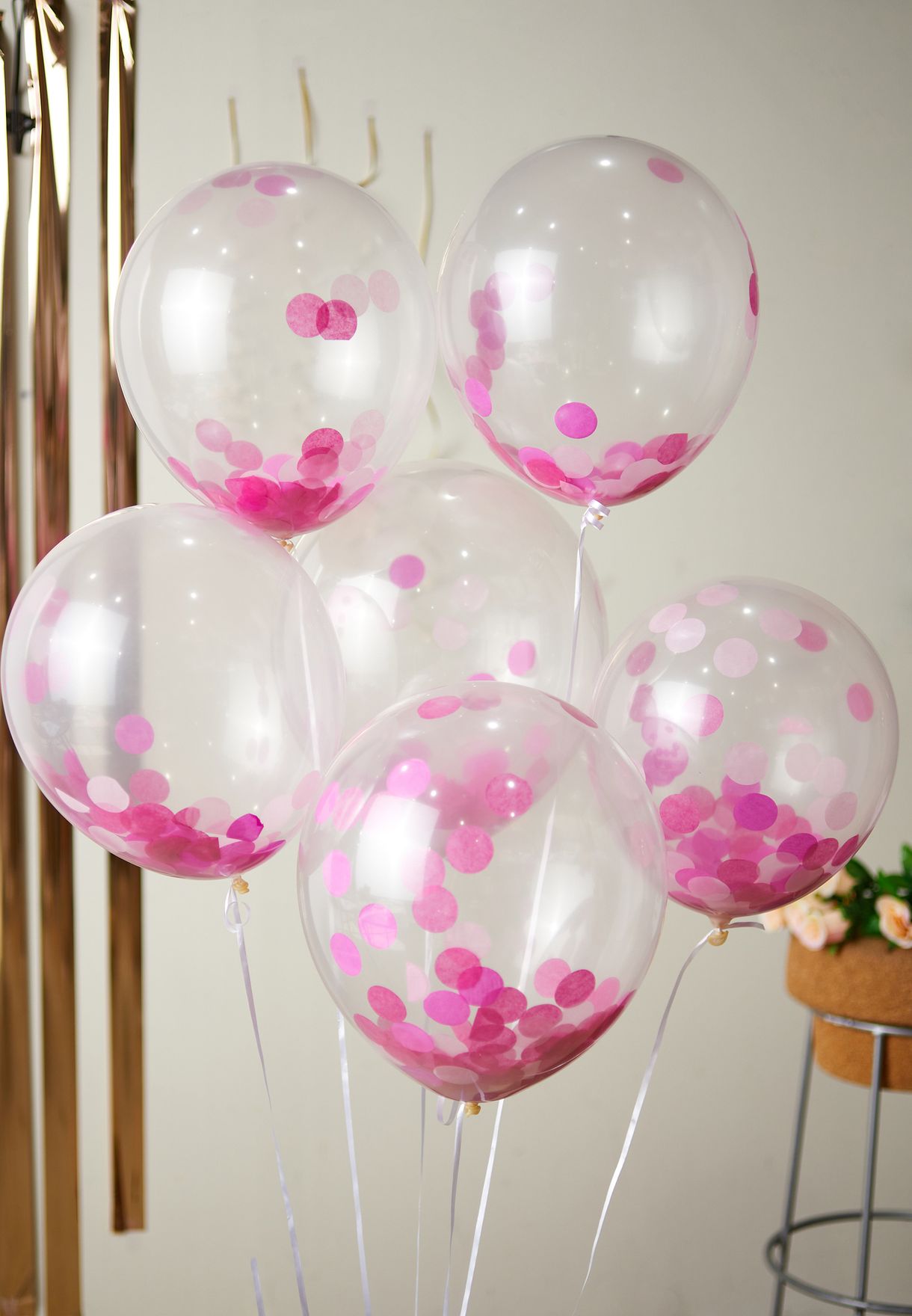 Set Of 6 Confetti Balloons