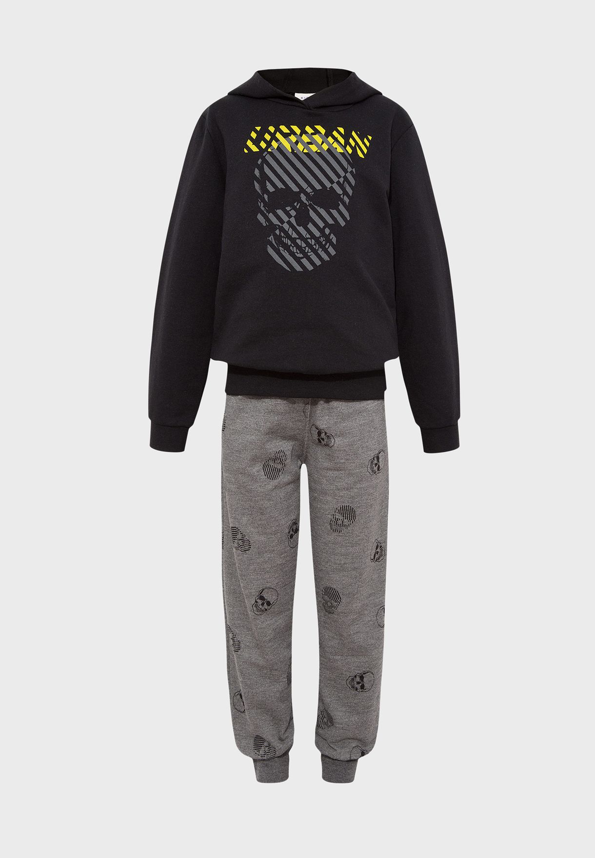 graphic hoodie and sweatpants set