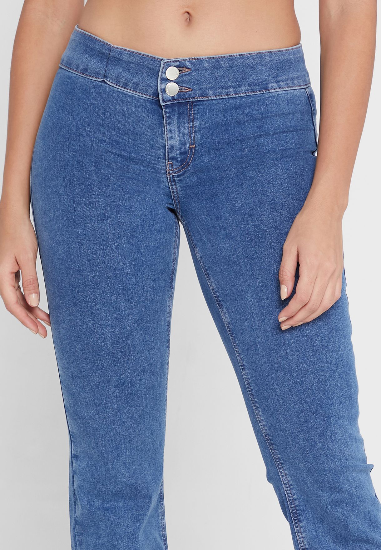 High Waist Straight Jeans