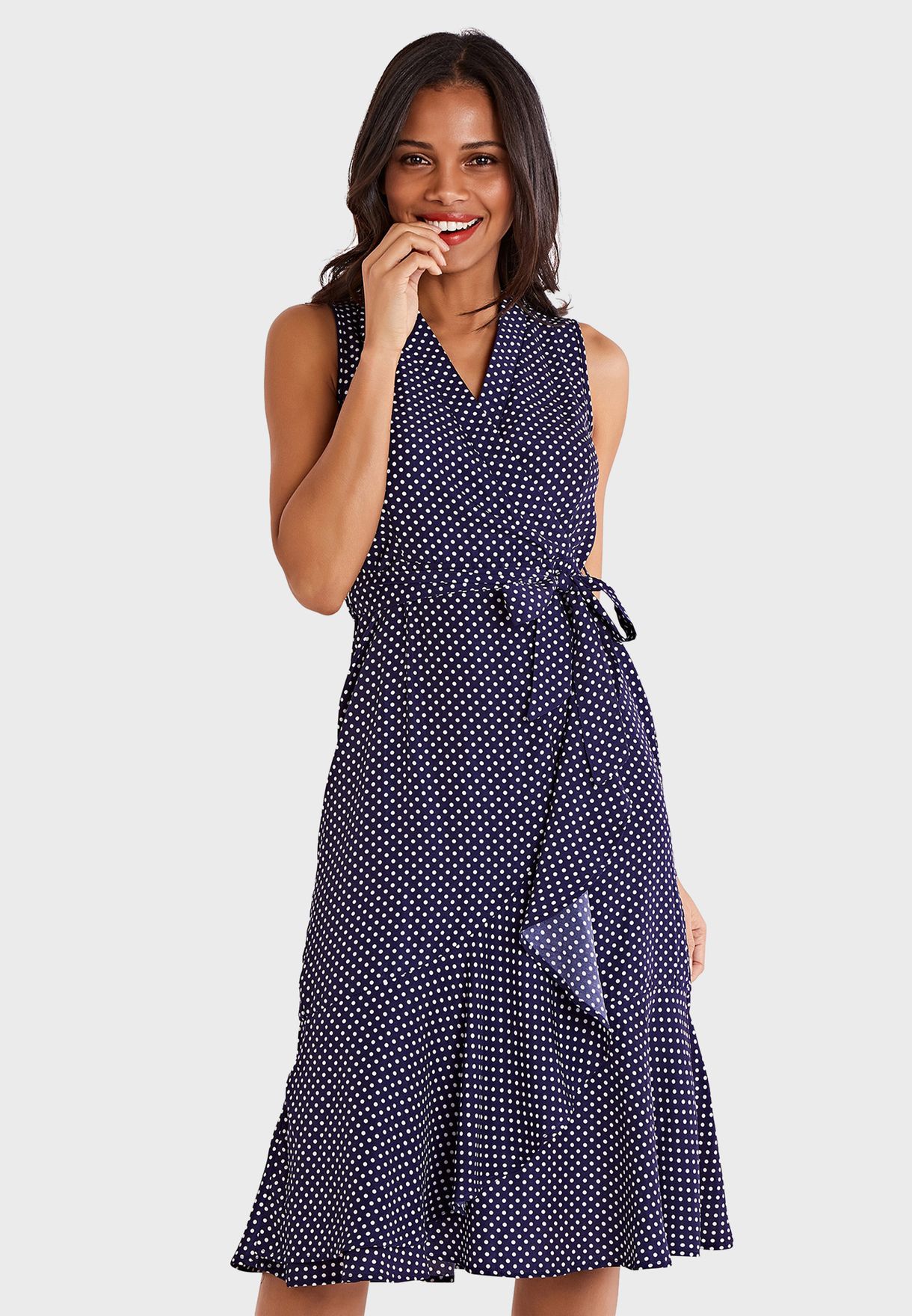 mela london polka dot dress