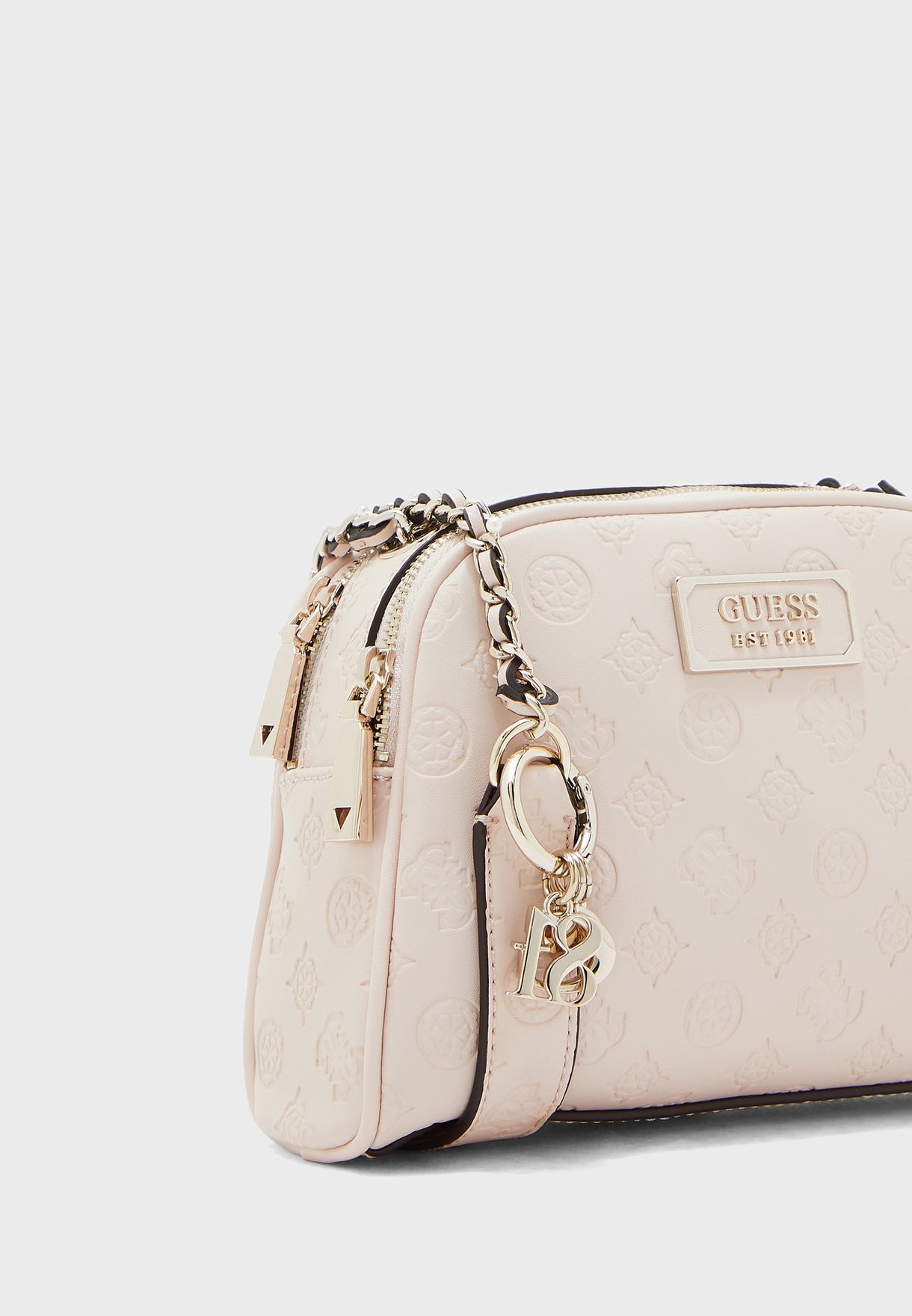 logo love crossbody top zip