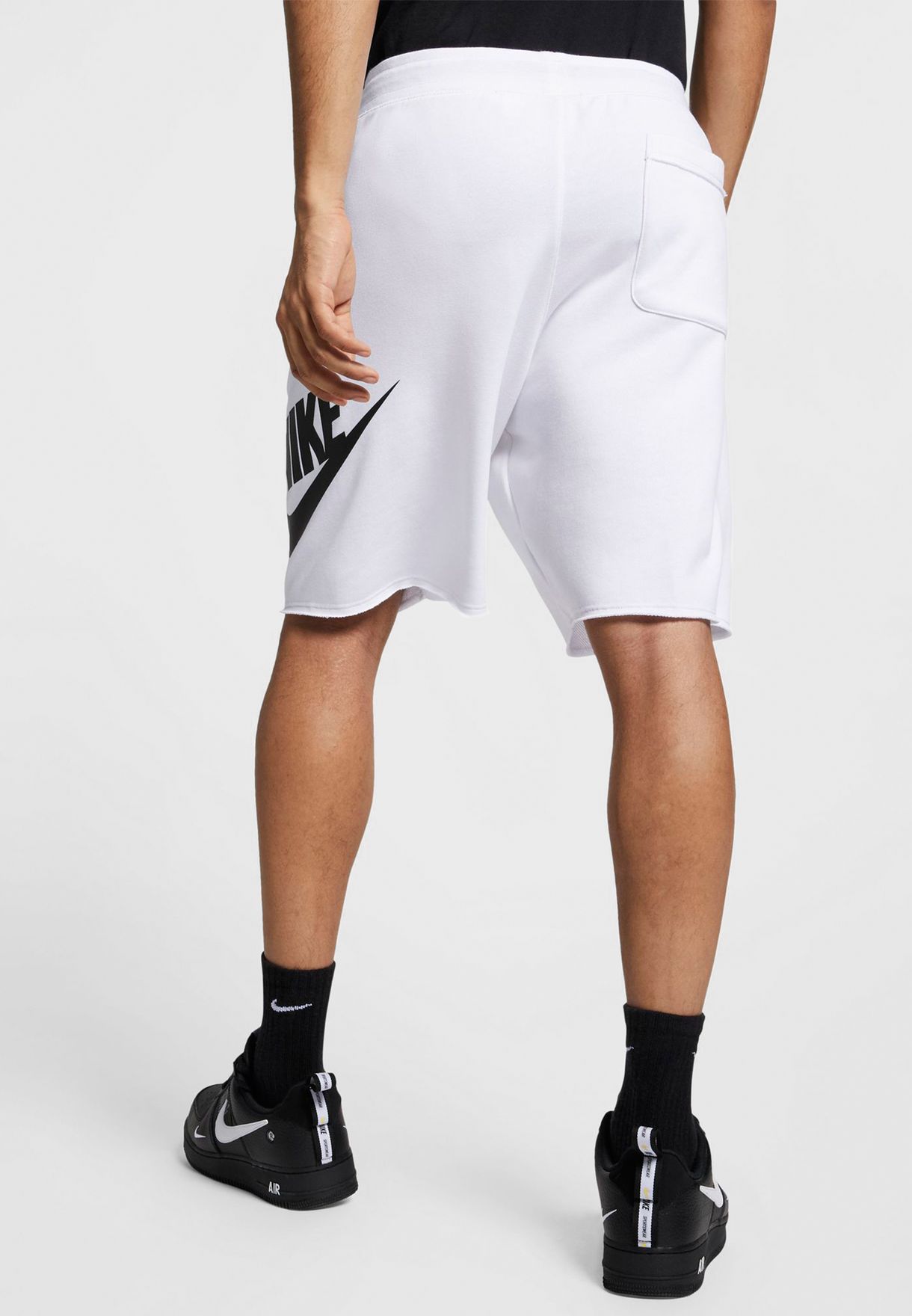 Buy Nike white NSW Alumni Shorts for 