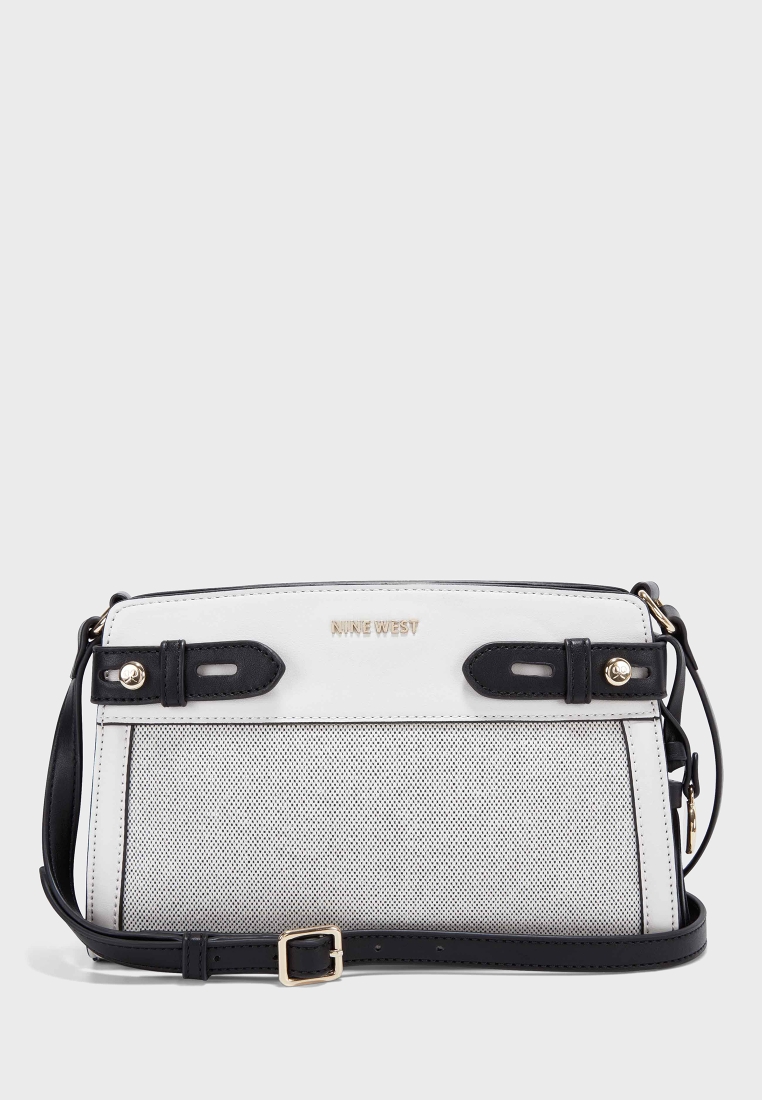 River Island White Tab Side Cross Body Bag