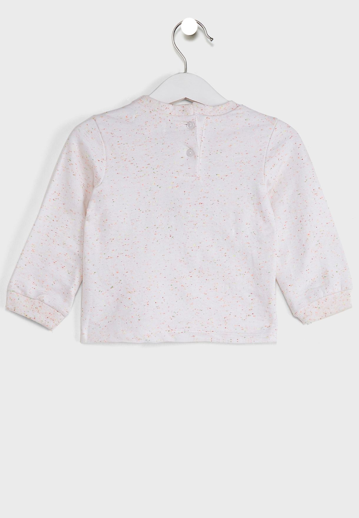 Off- Self Design Sweatshirt With Pyjamas