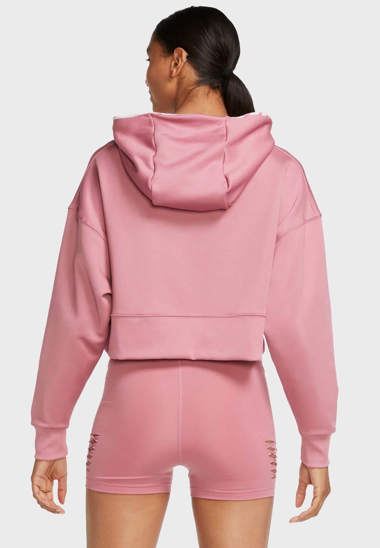 Buy Nike pink Therma Cropped Hoodie for Women in MENA, Worldwide