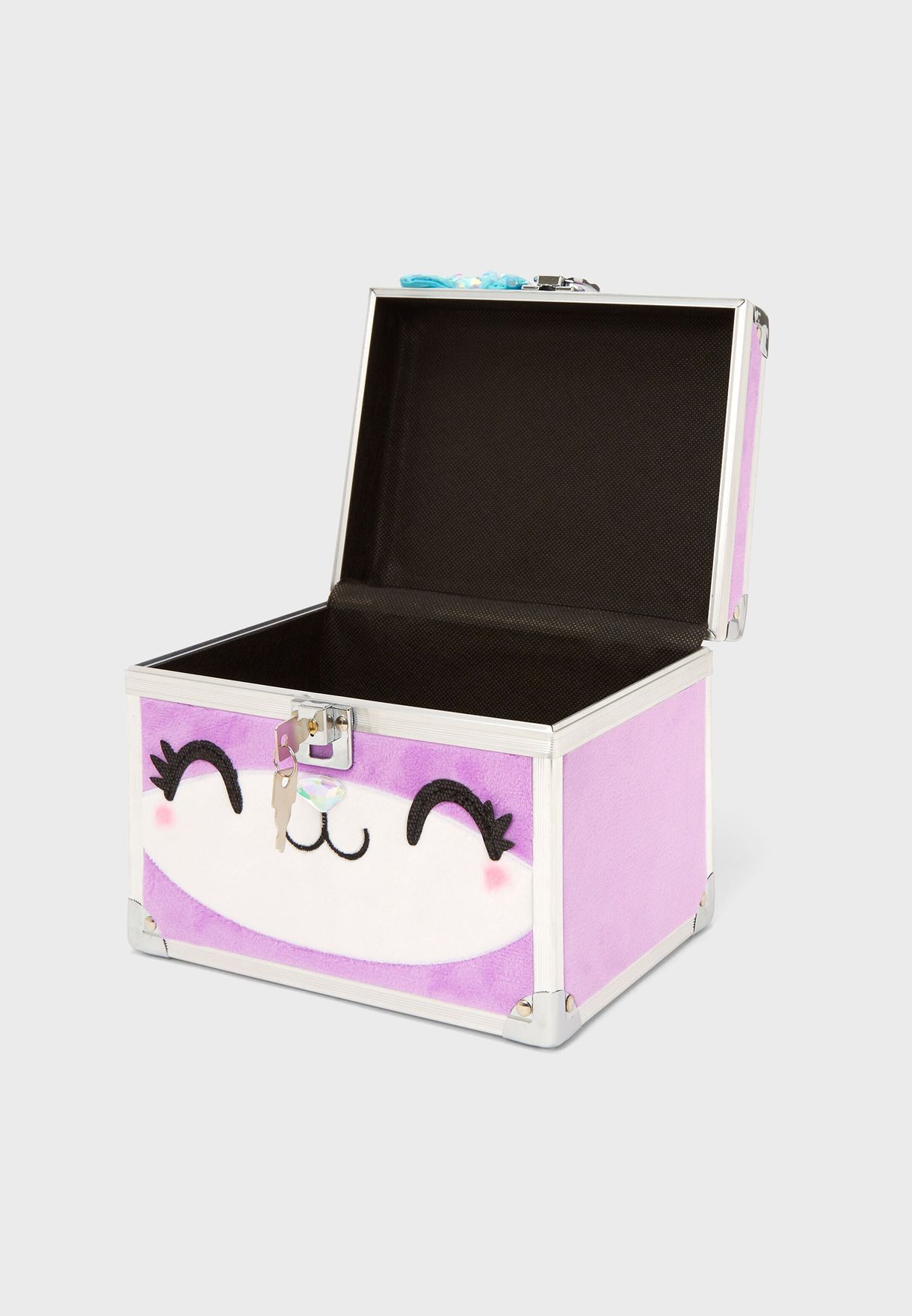 Furry Purple Cat Lock Box