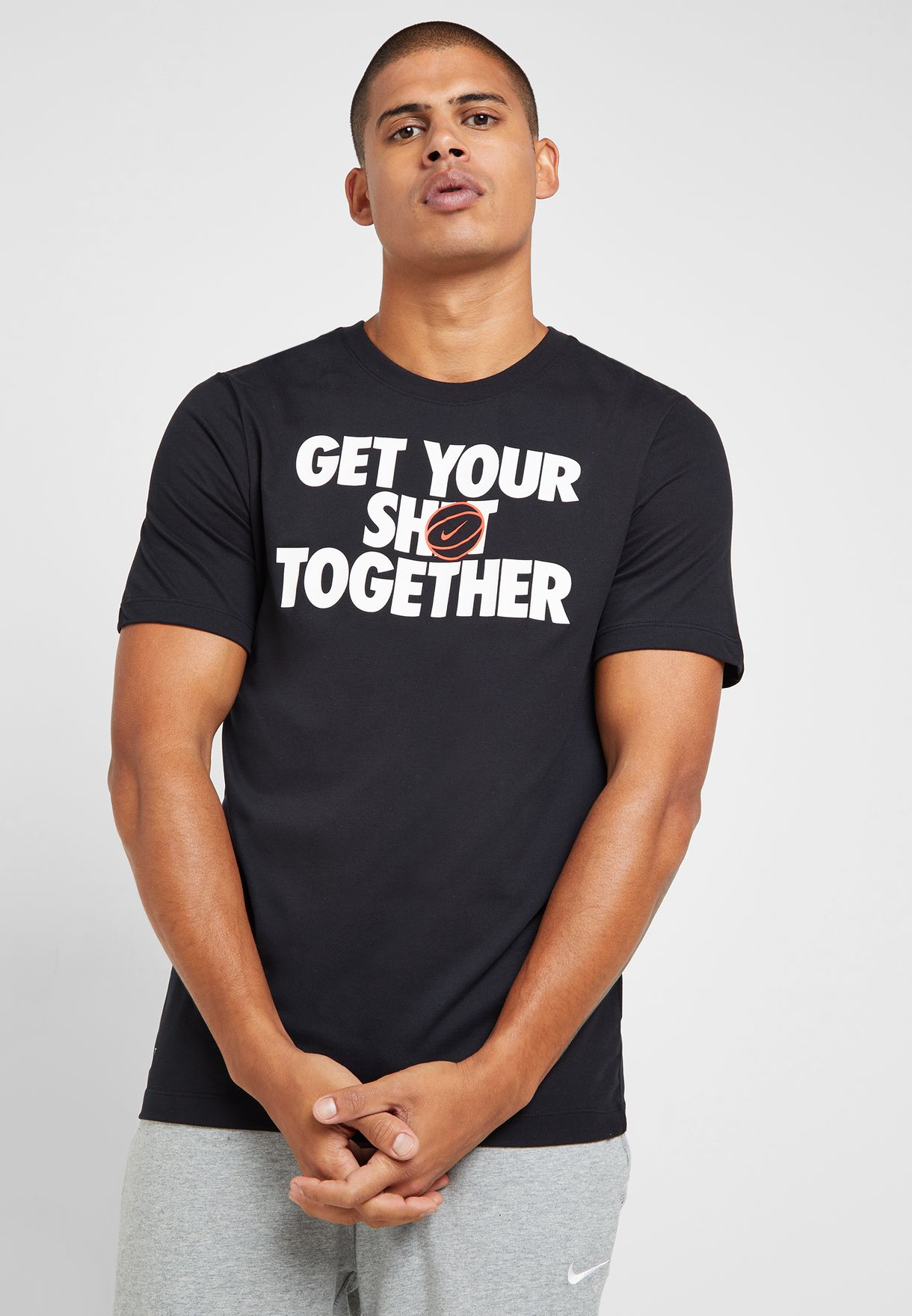 Buy Nike black Dri-FIT Shot Together T 