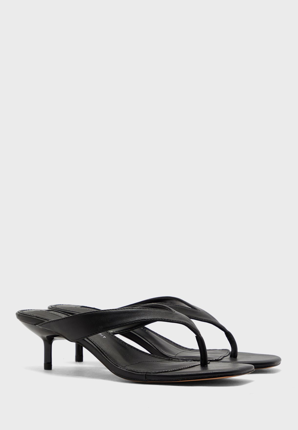 black mini heel
