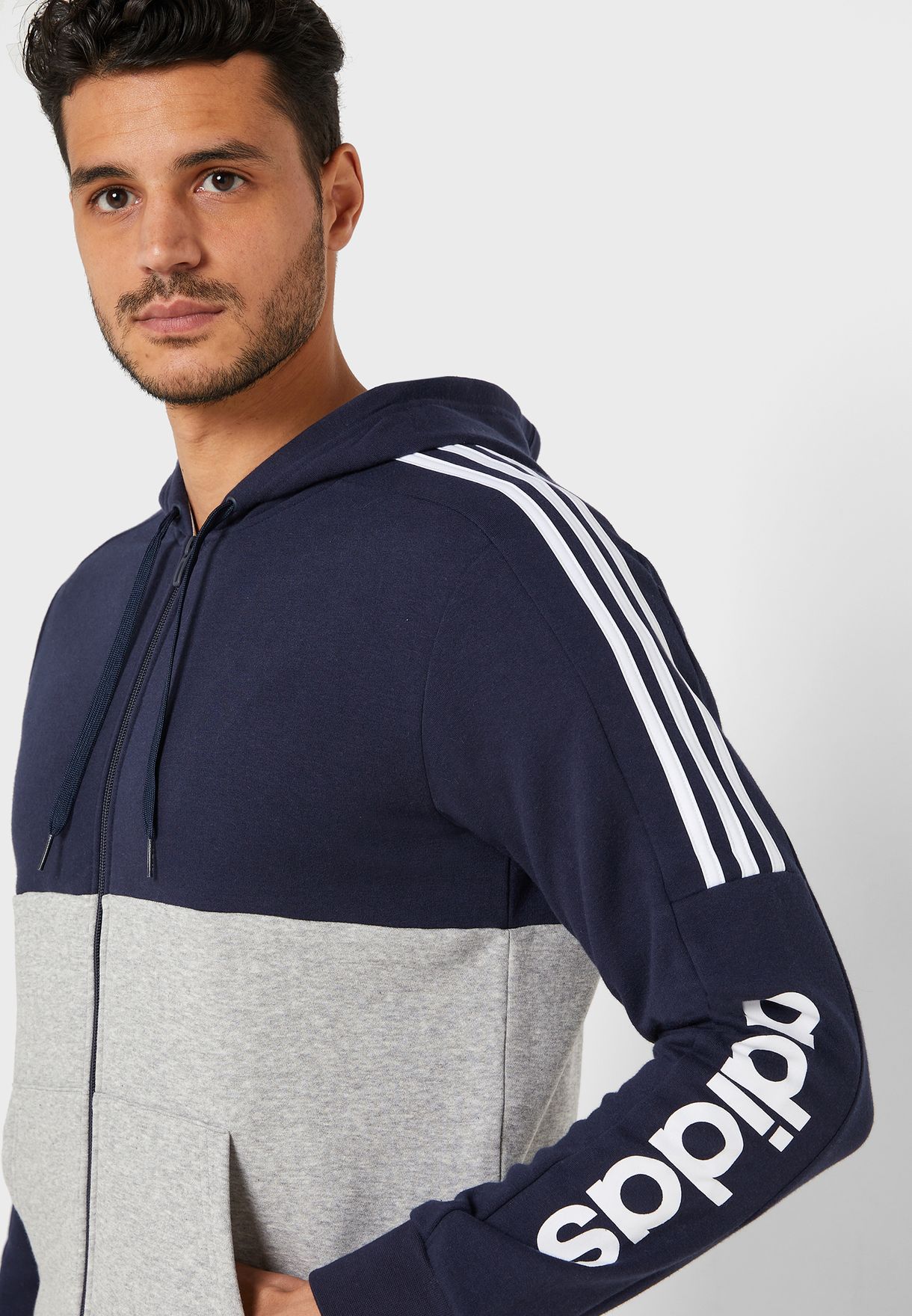 adidas womens essentials colourblock hoodie