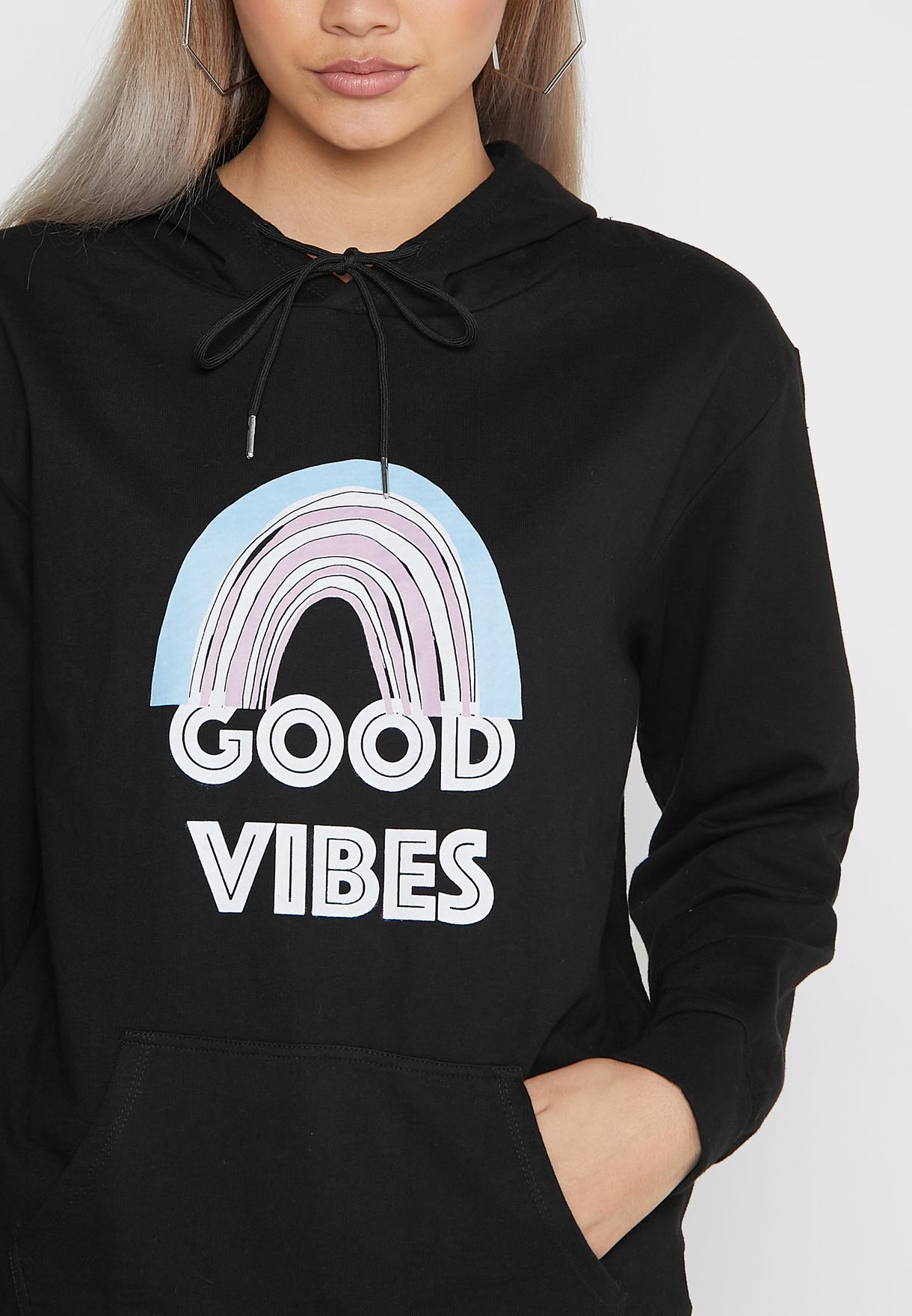 Hoodie With Front Print