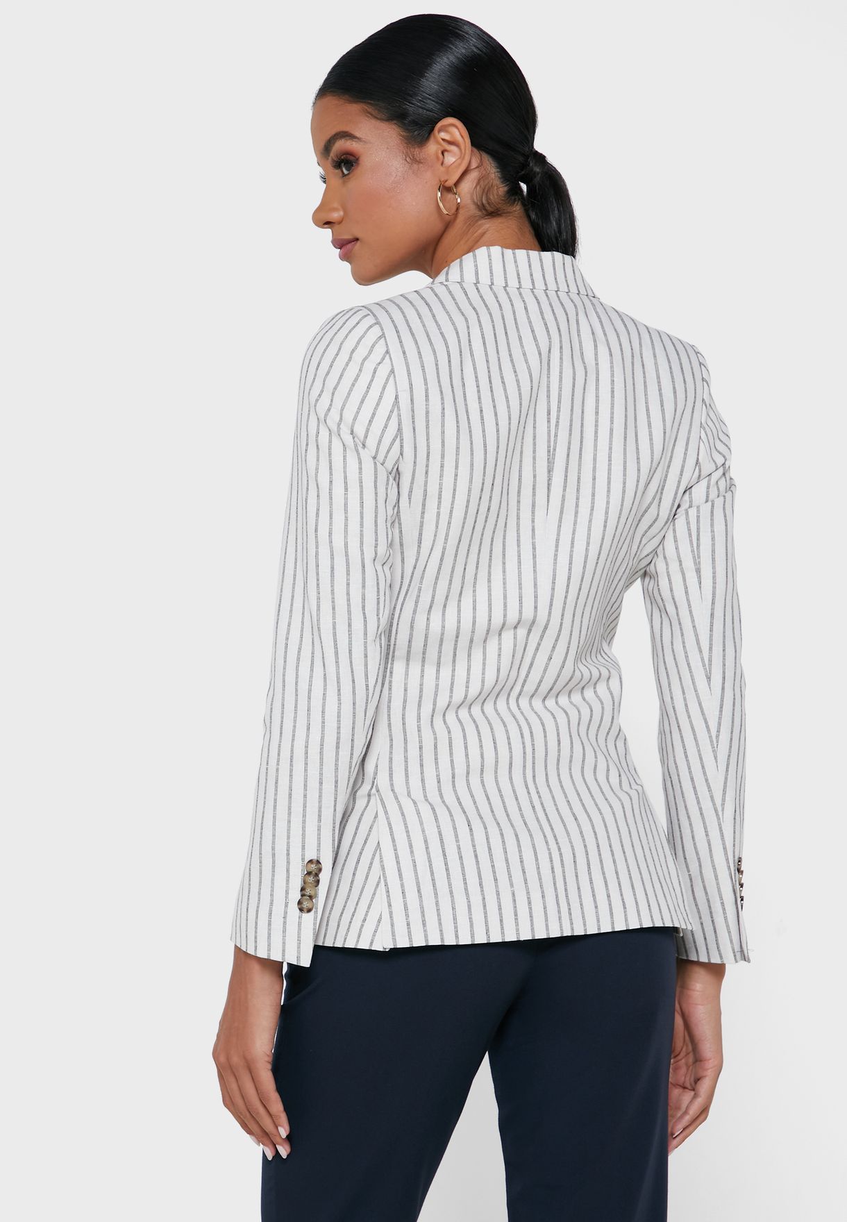 Striped Tailored Blazer