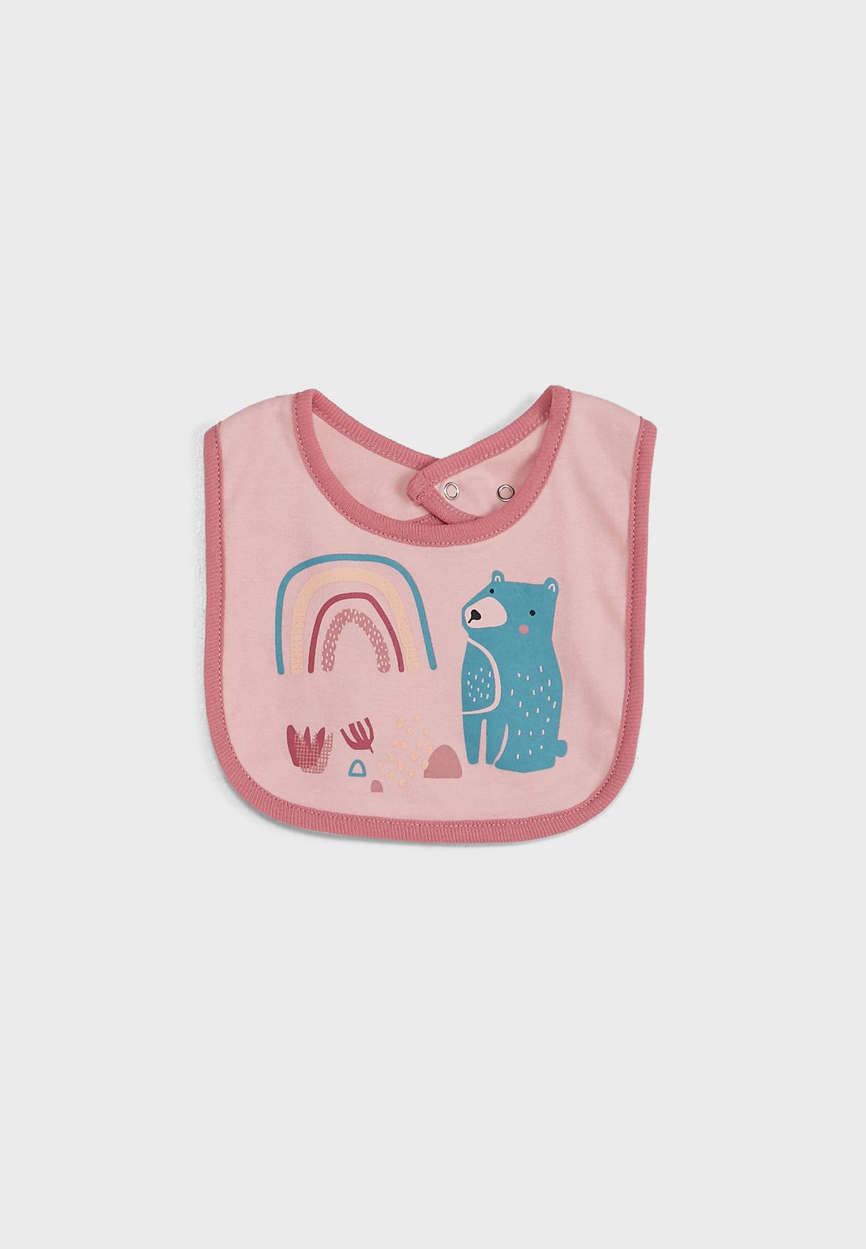 Infant Animal Print Sleepsuit + Hat Set With Bib