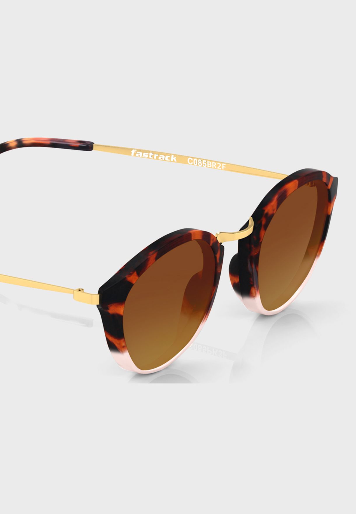 fastrack oval shaped sunglasses for women