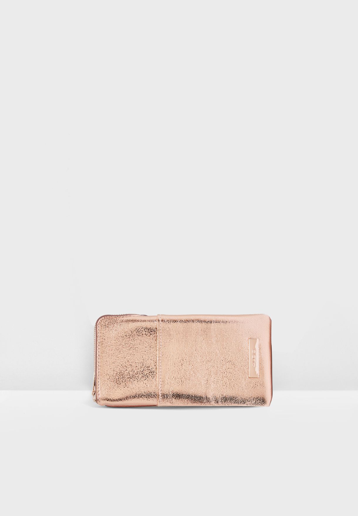 aldo rose gold purse