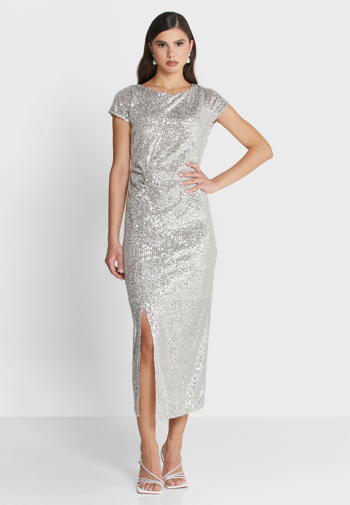 dorothy perkins metallic dress