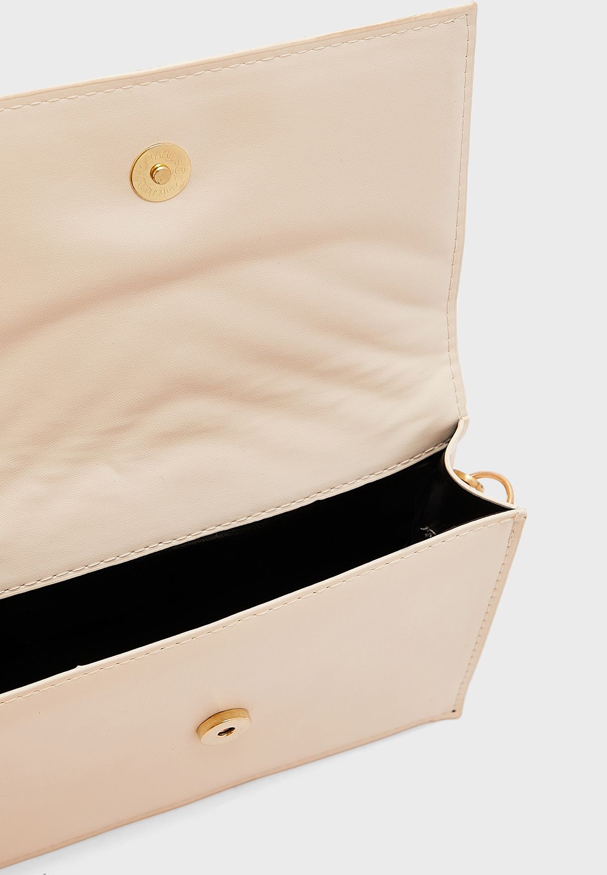 Padded Pearl Detail Crossbody Bag 