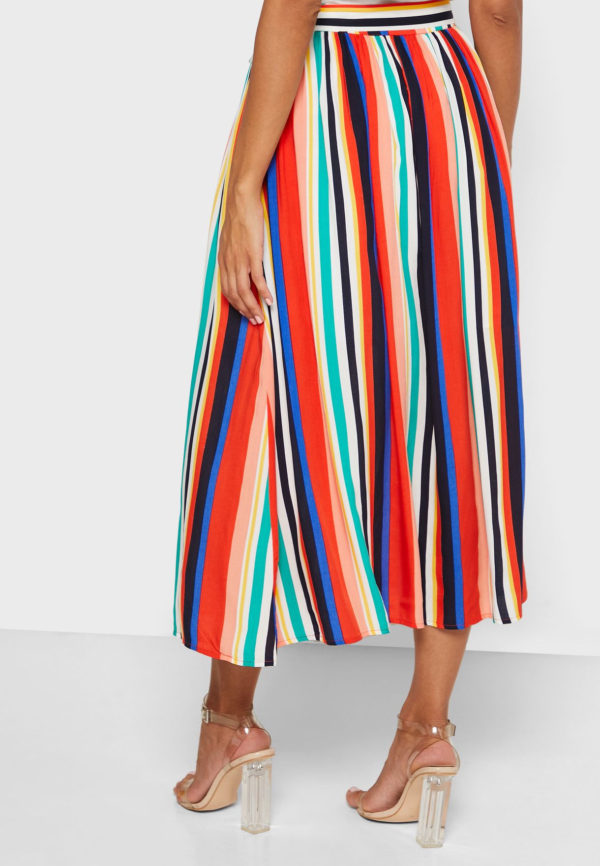 striped rainbow skirt