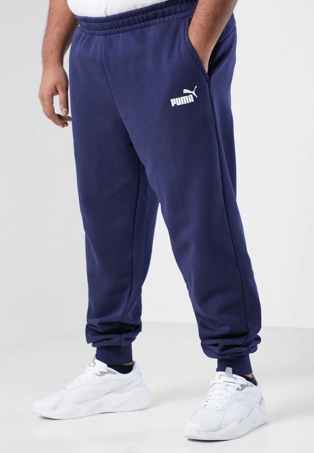 mens navy puma joggers