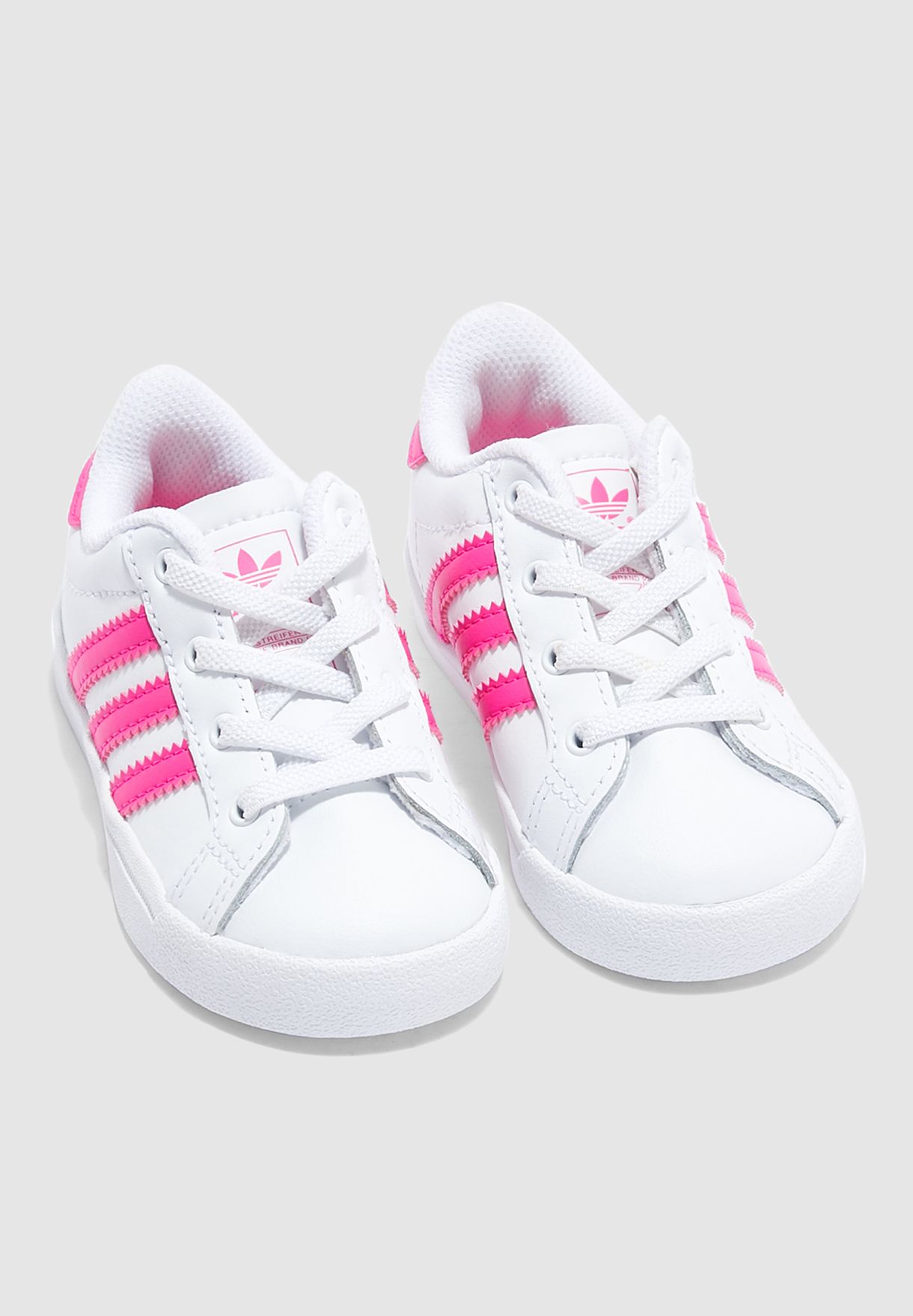 adidas coast star white pink