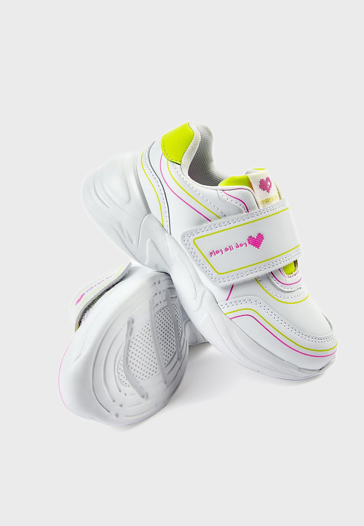 Kids Double Strap Velcro Sneakers
