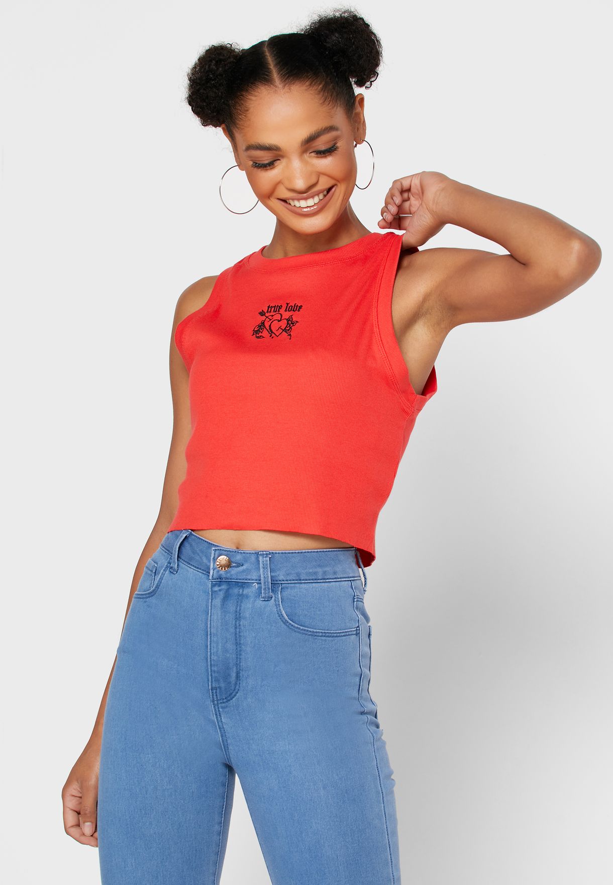 forever 21 red tank top