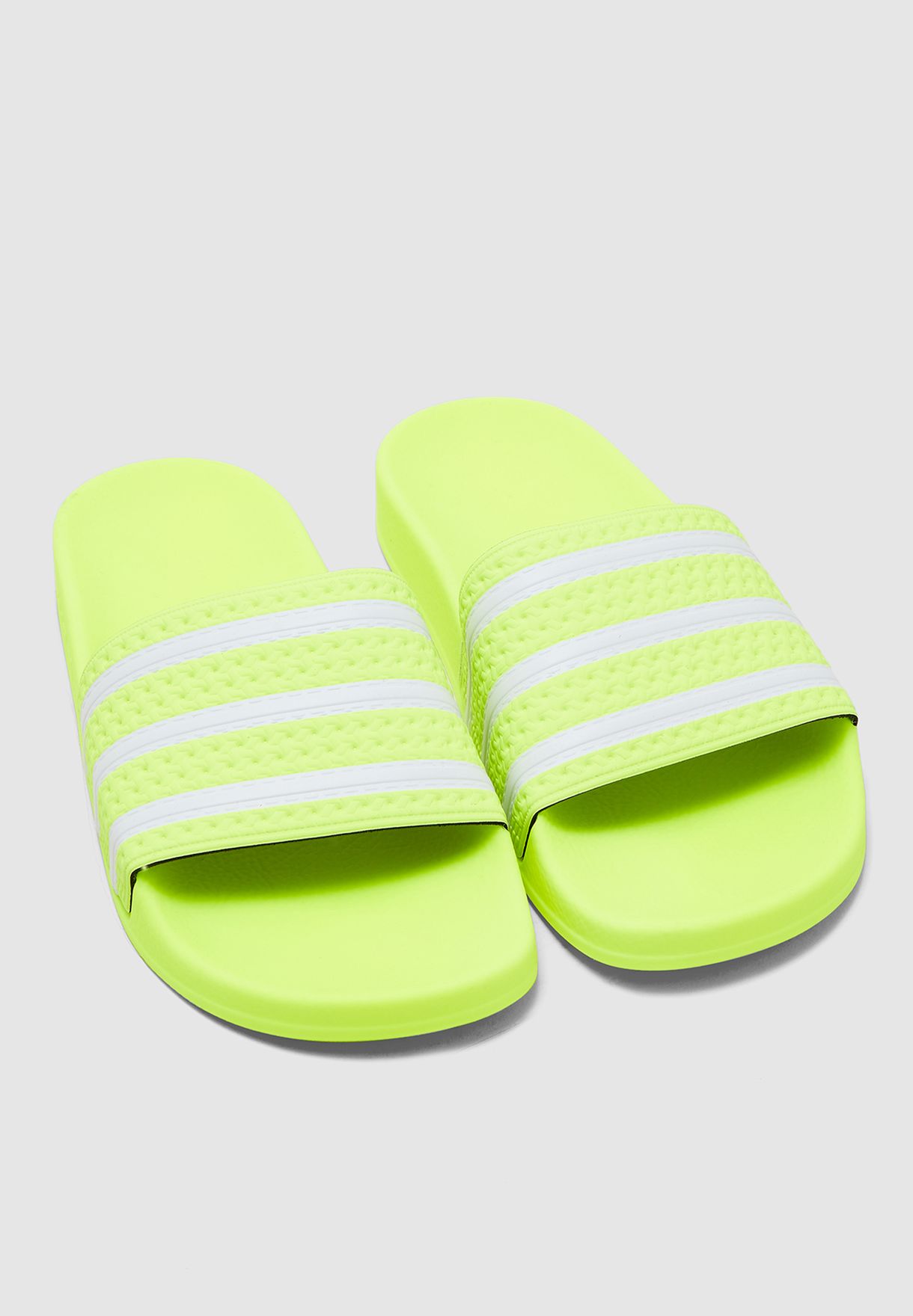 adidas Originals yellow Adilette Slides 