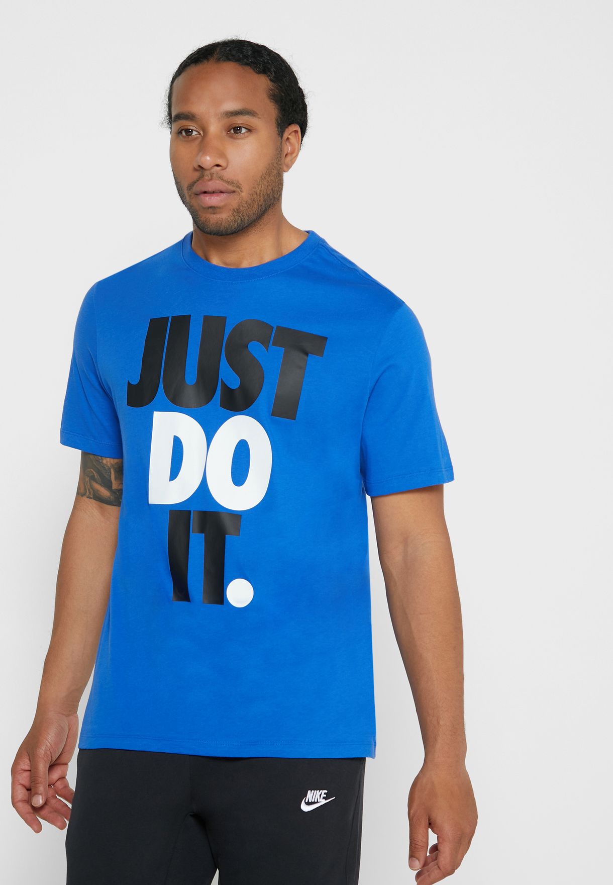 Buy Nike blue NSW Just Do It T-Shirt 