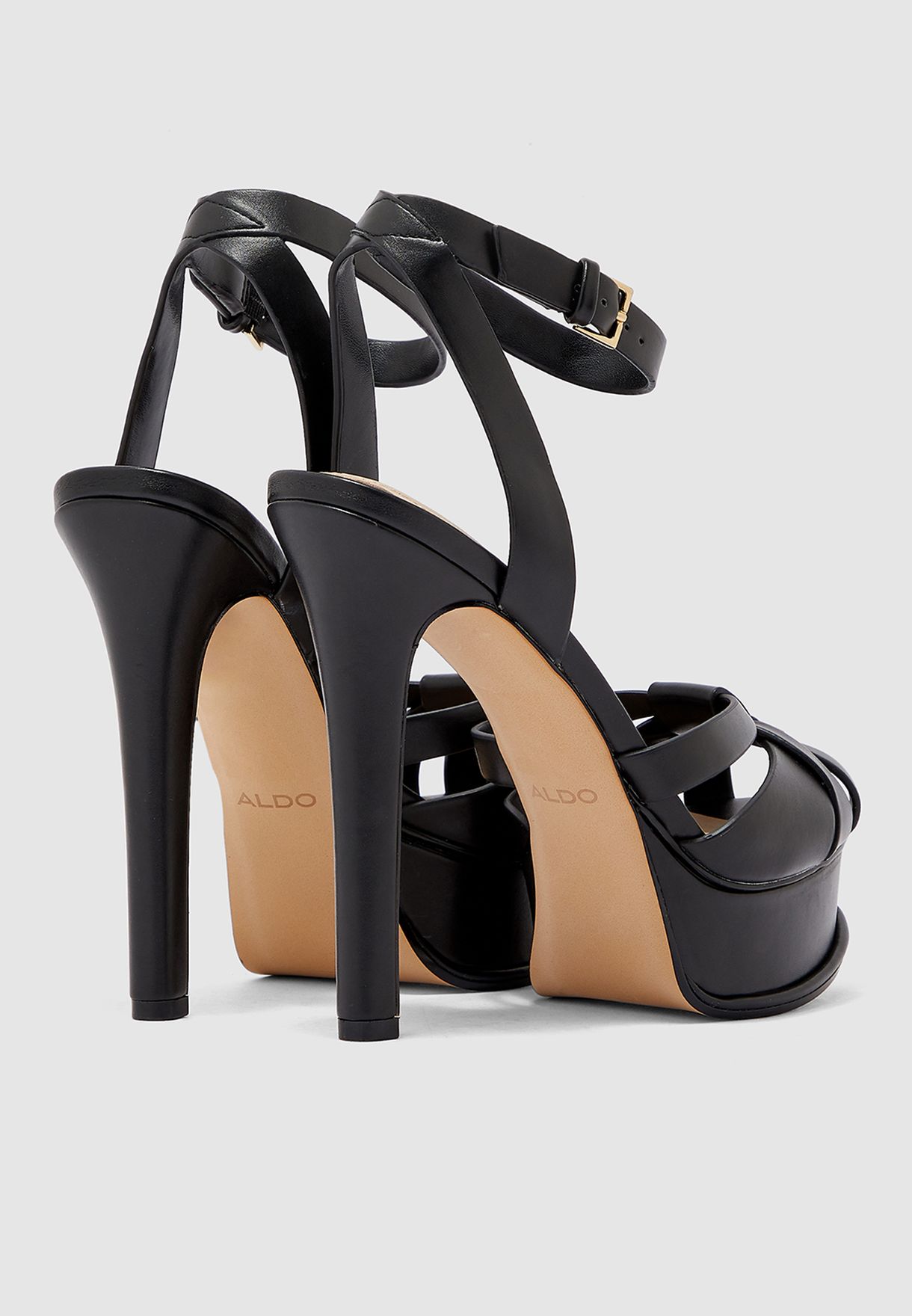 Buy Aldo black Lacla Sandals for Women in Dubai, Abu Dhabi