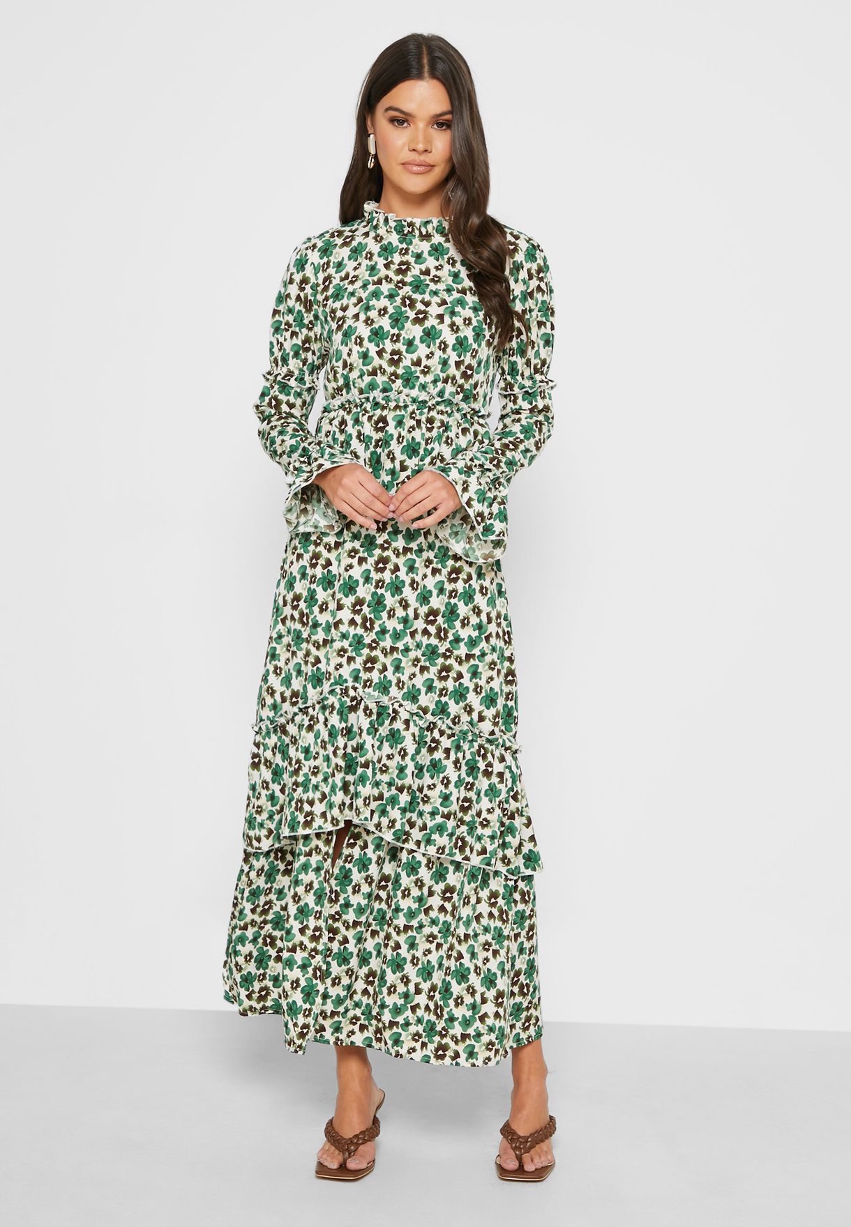 Download Buy Ella Prints Floral Print Layered Dress For Women In Mena Worldwide Yyd21637