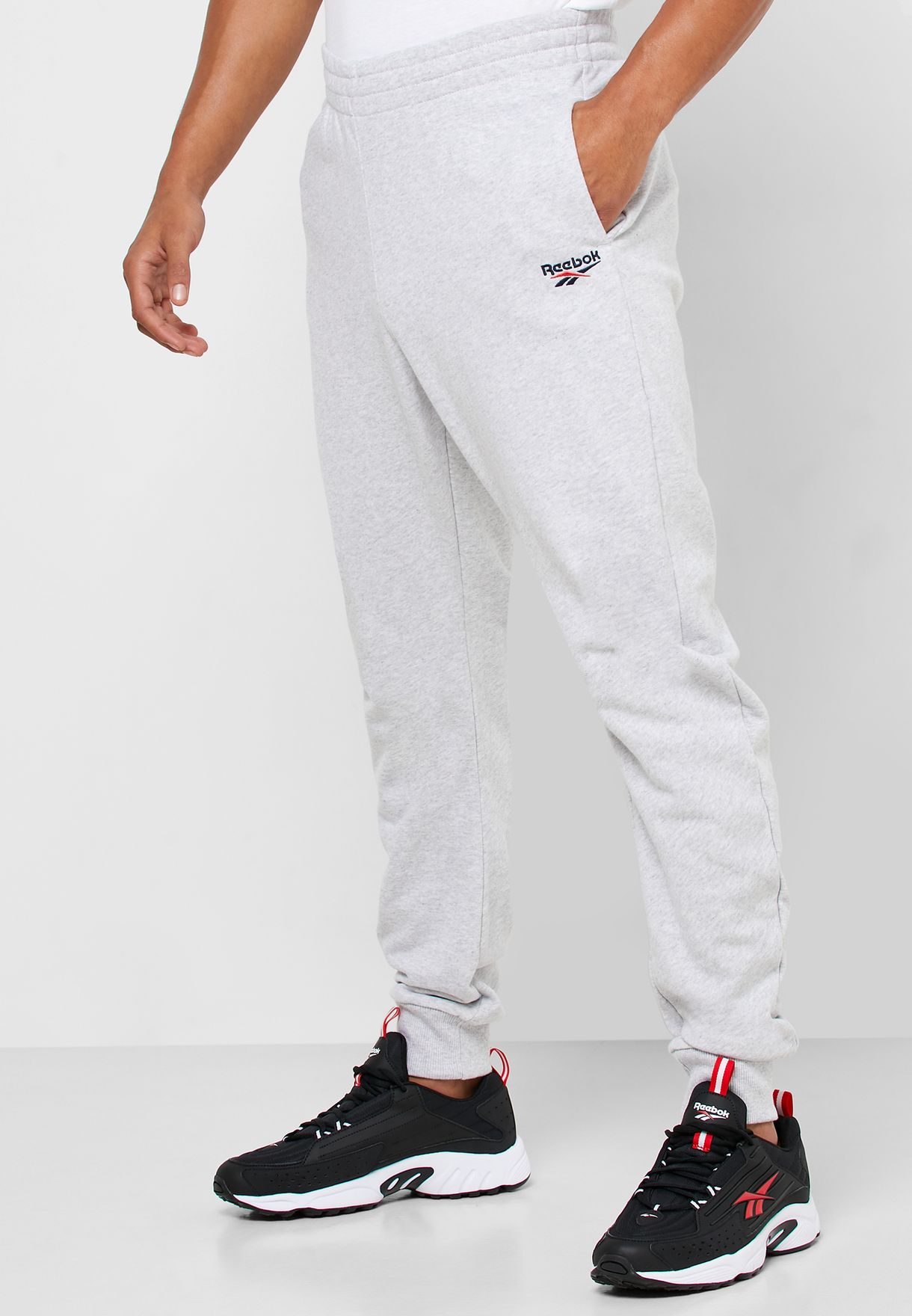 reebok grey sweatpants