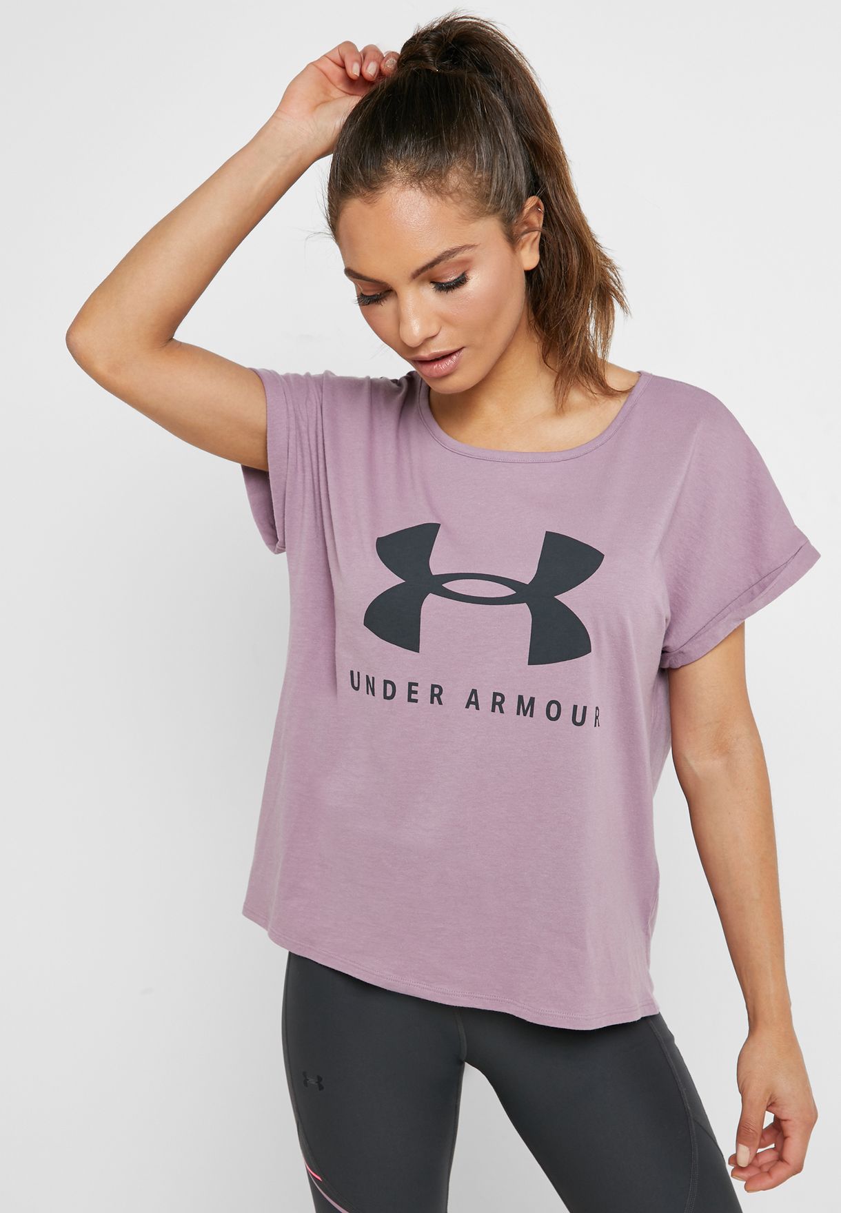 under armour graphic tees womens