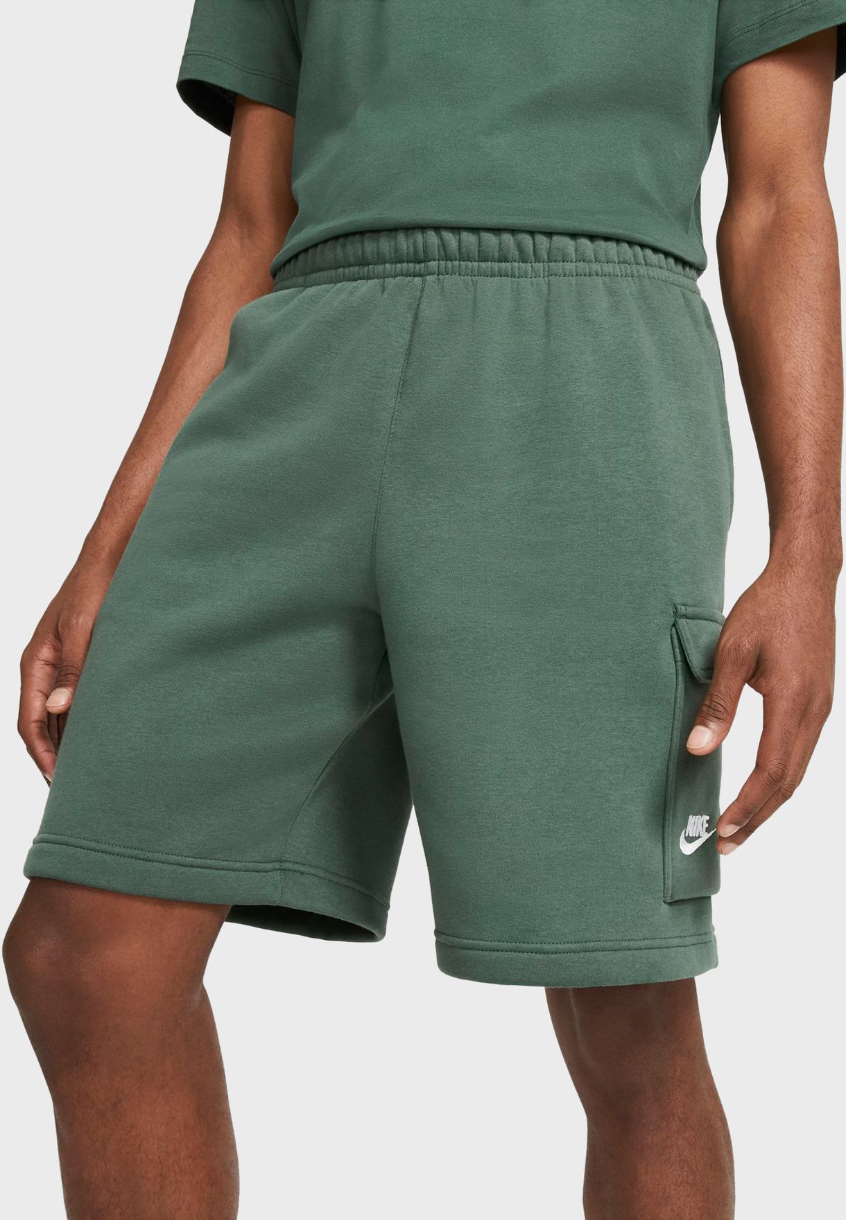 nike club shorts green