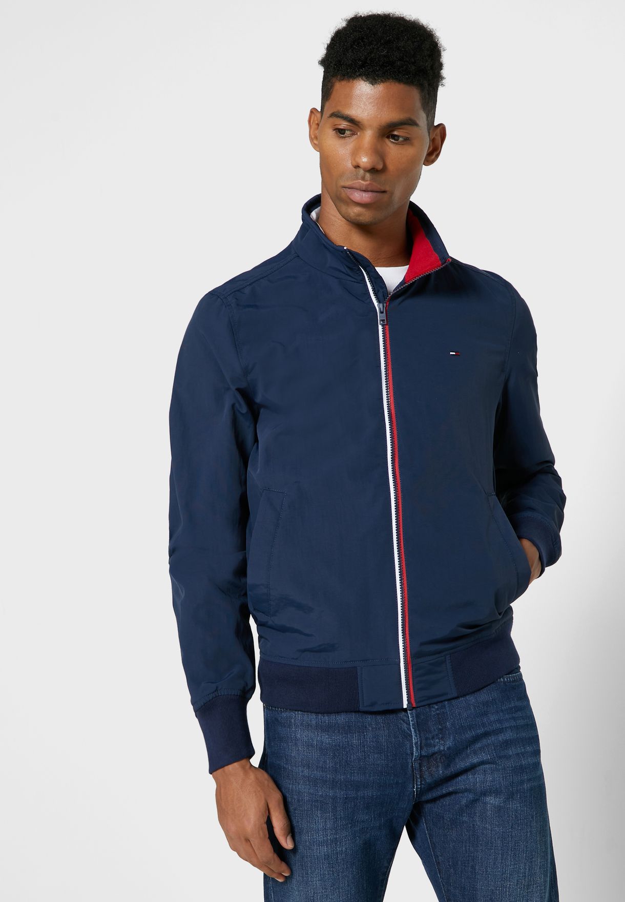 Buy Tommy Jeans navy Essential Jacket 