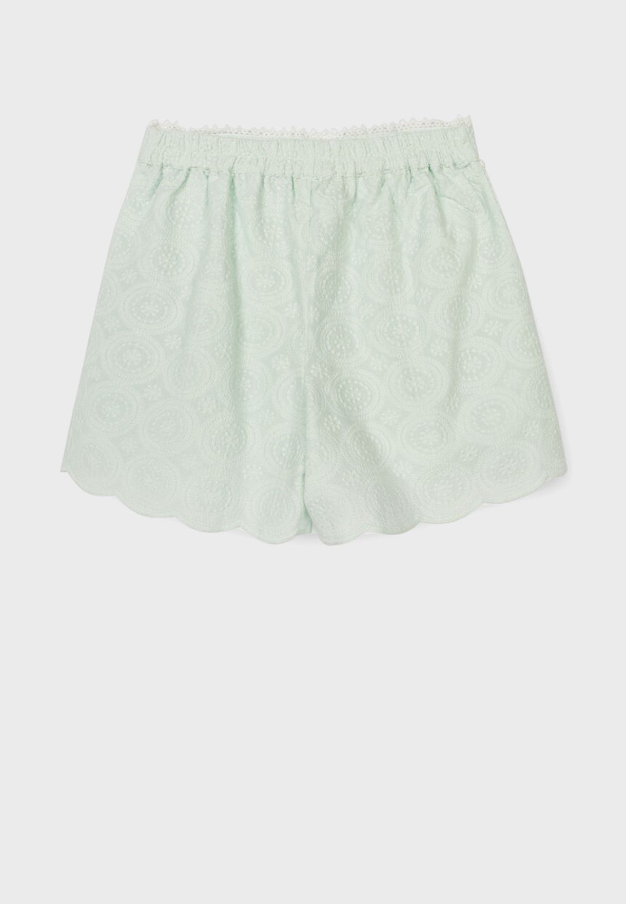 Kids Embroidered Shorts