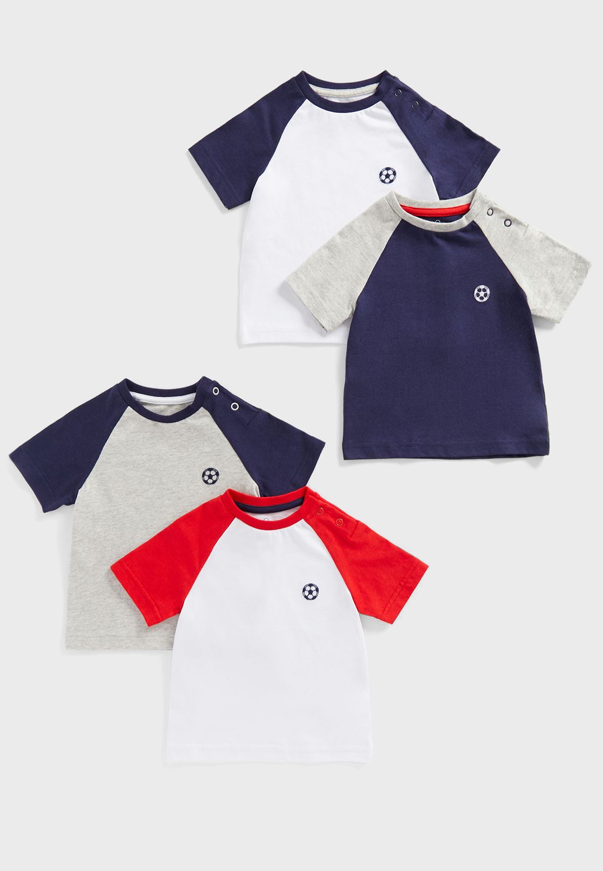 Kids 4 Pack Color Block T-Shirt