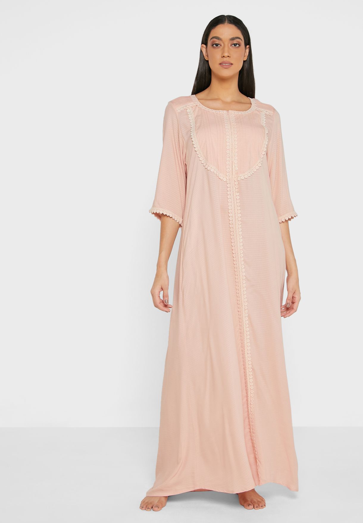Full Sleeves Long Nightdress