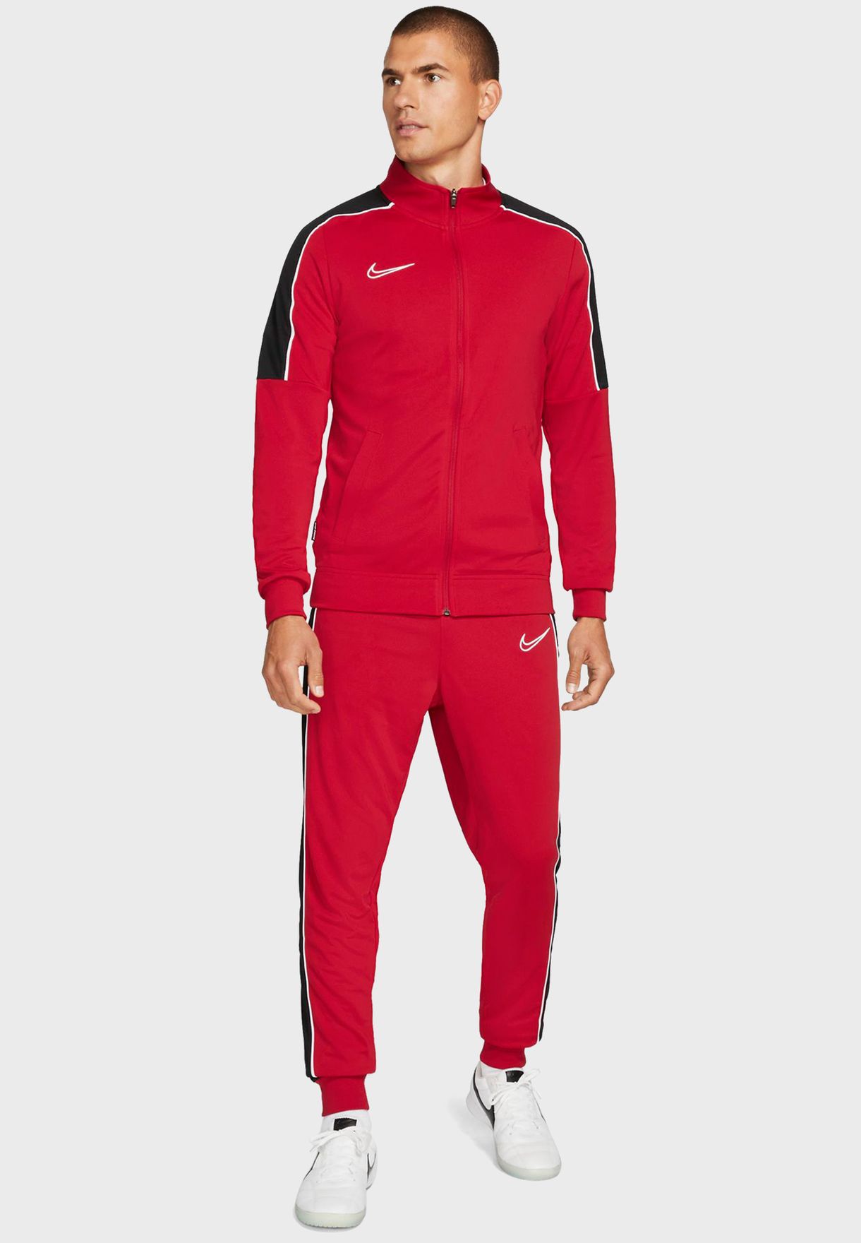 red nike dri fit pants