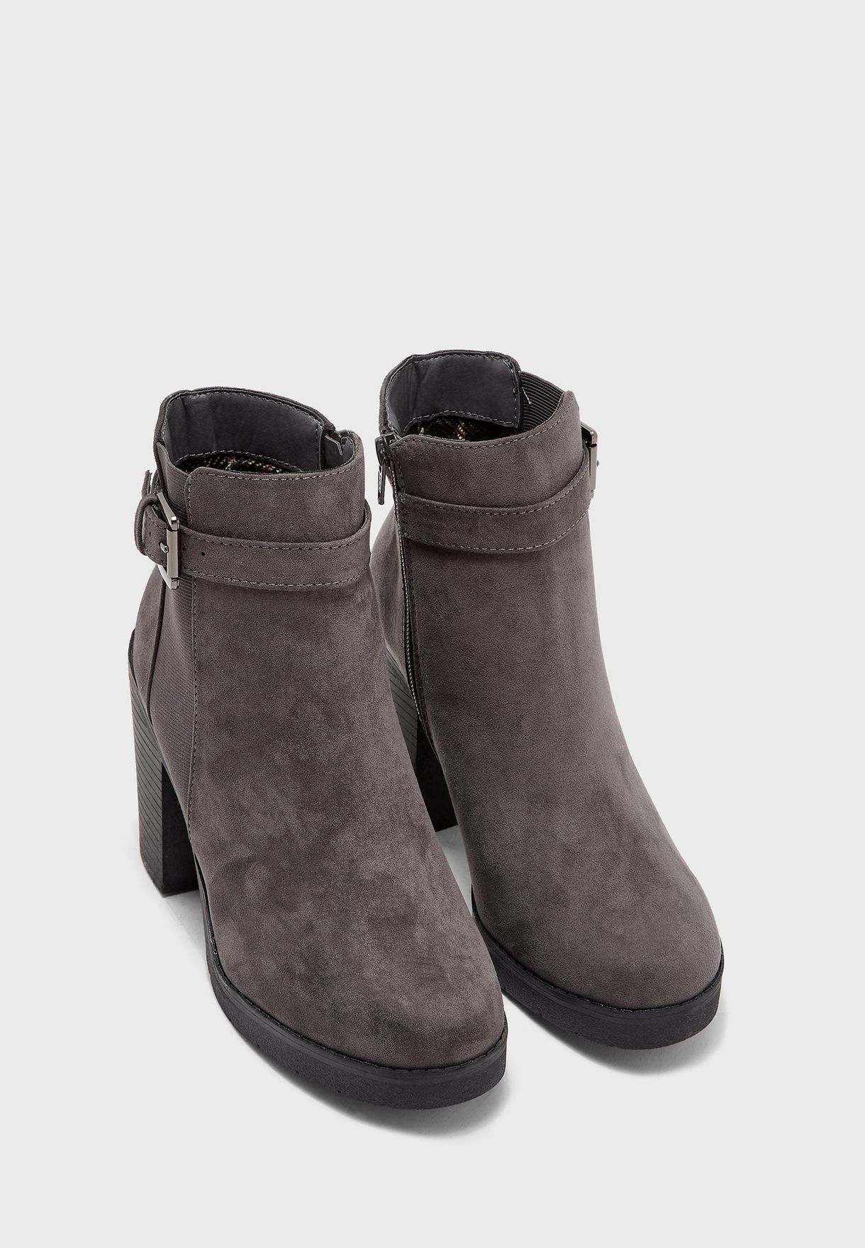 dorothy perkins grey ankle boots