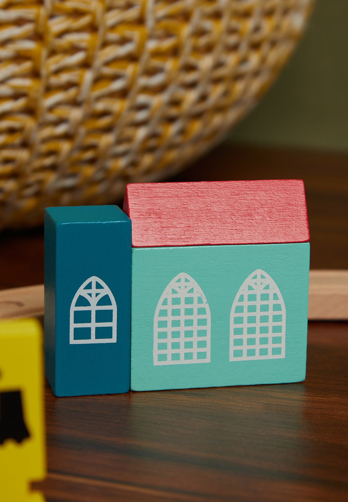 Set Of 24 Wooden Trainset