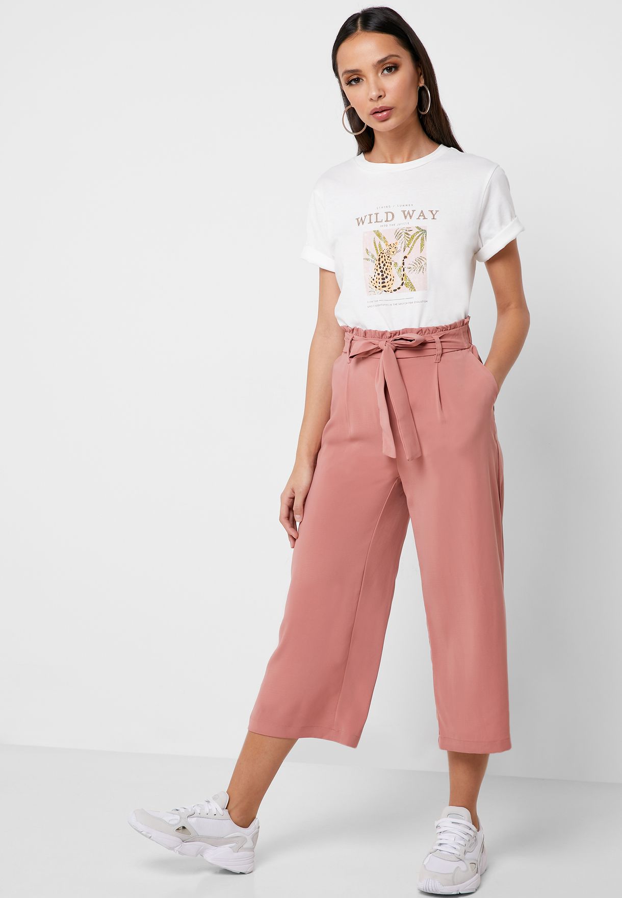 new look cropped trousers