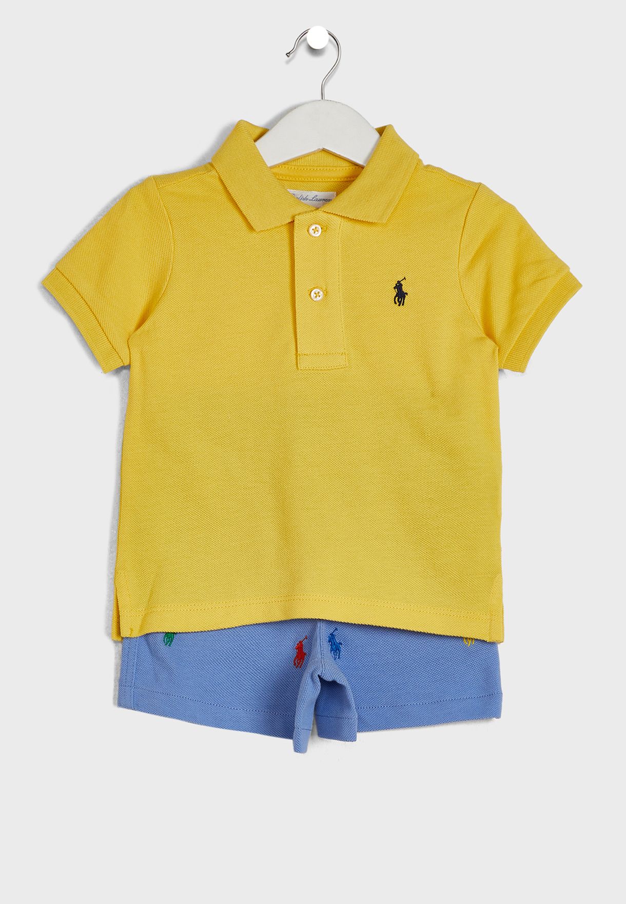 Buy Polo Ralph Lauren multicolor Kids Polo Shirt And Short Set for Kids in  Riyadh, Jeddah