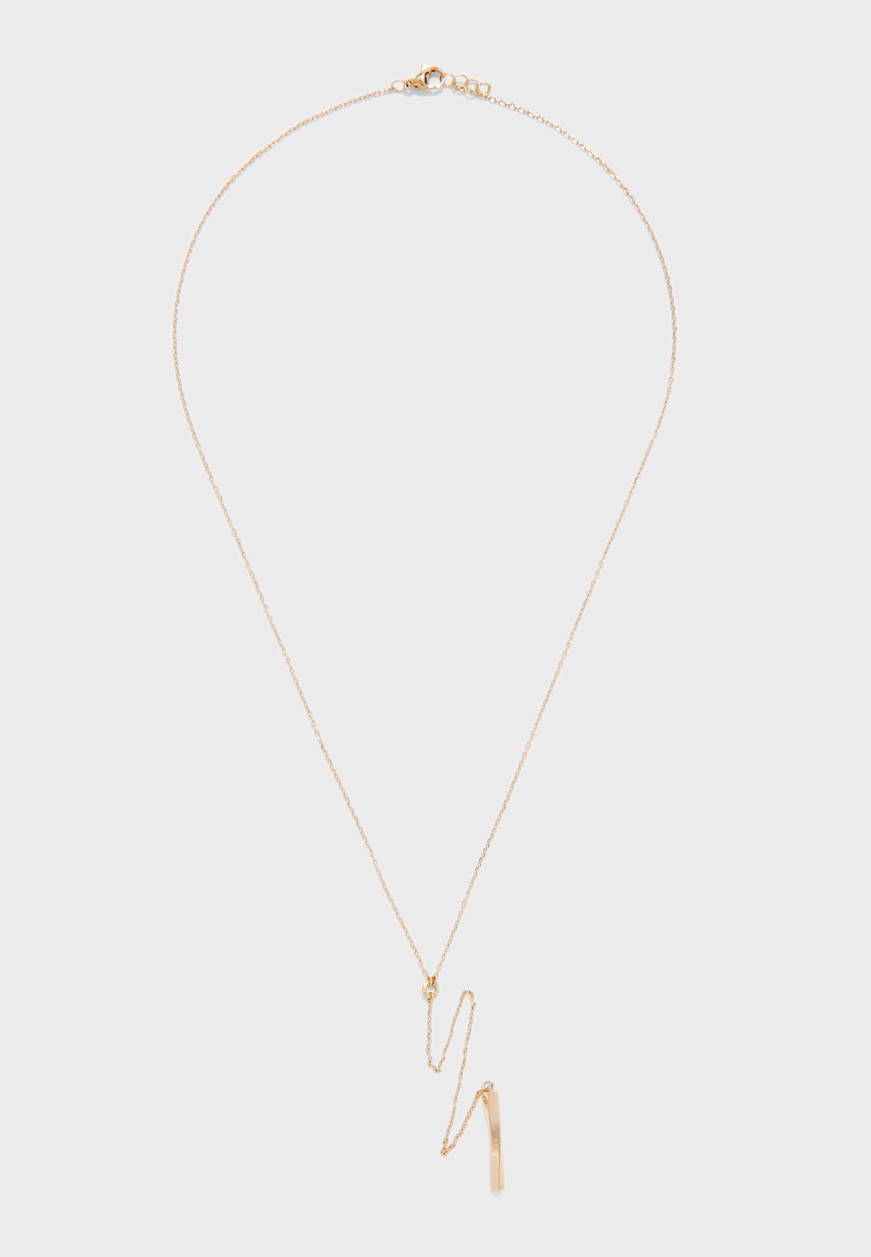1580011 Signature Y-Chain Twisted Necklace