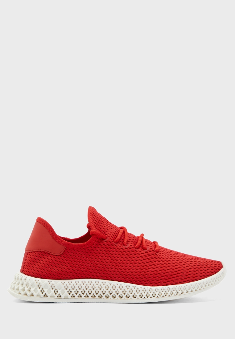 Buy Le Confort red Mesh Sneakers for 