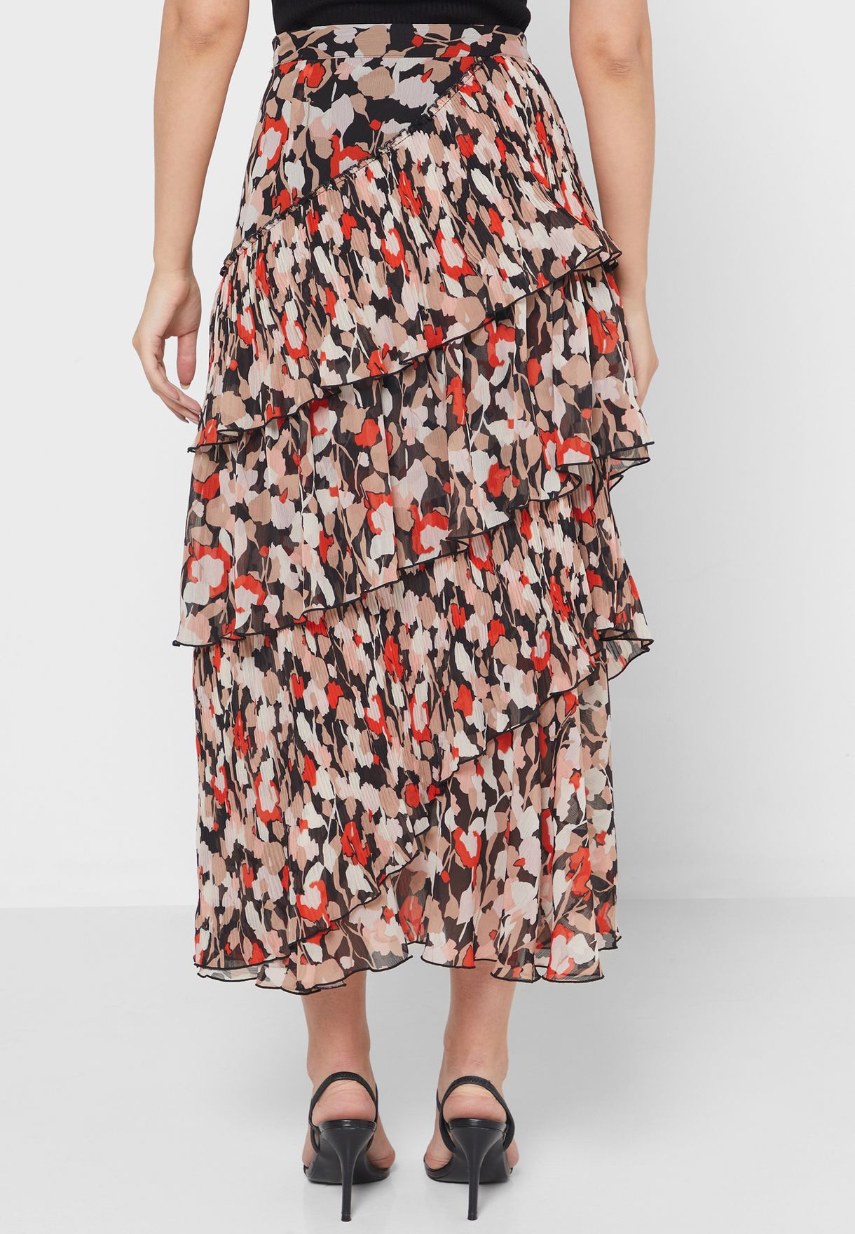 Pleated Midi Skirt